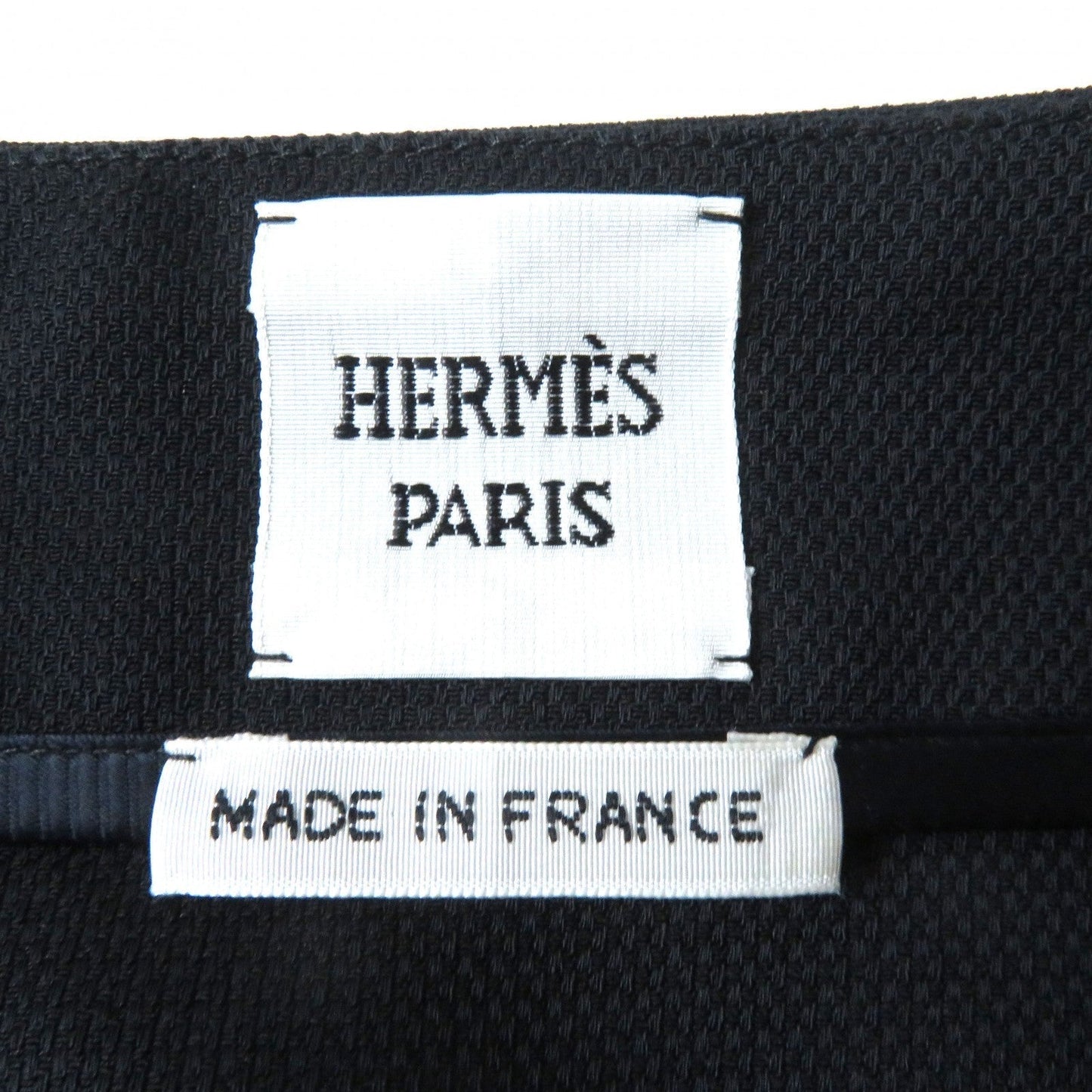 HERMES skirt 17-7300 Rayon Dark navy 38