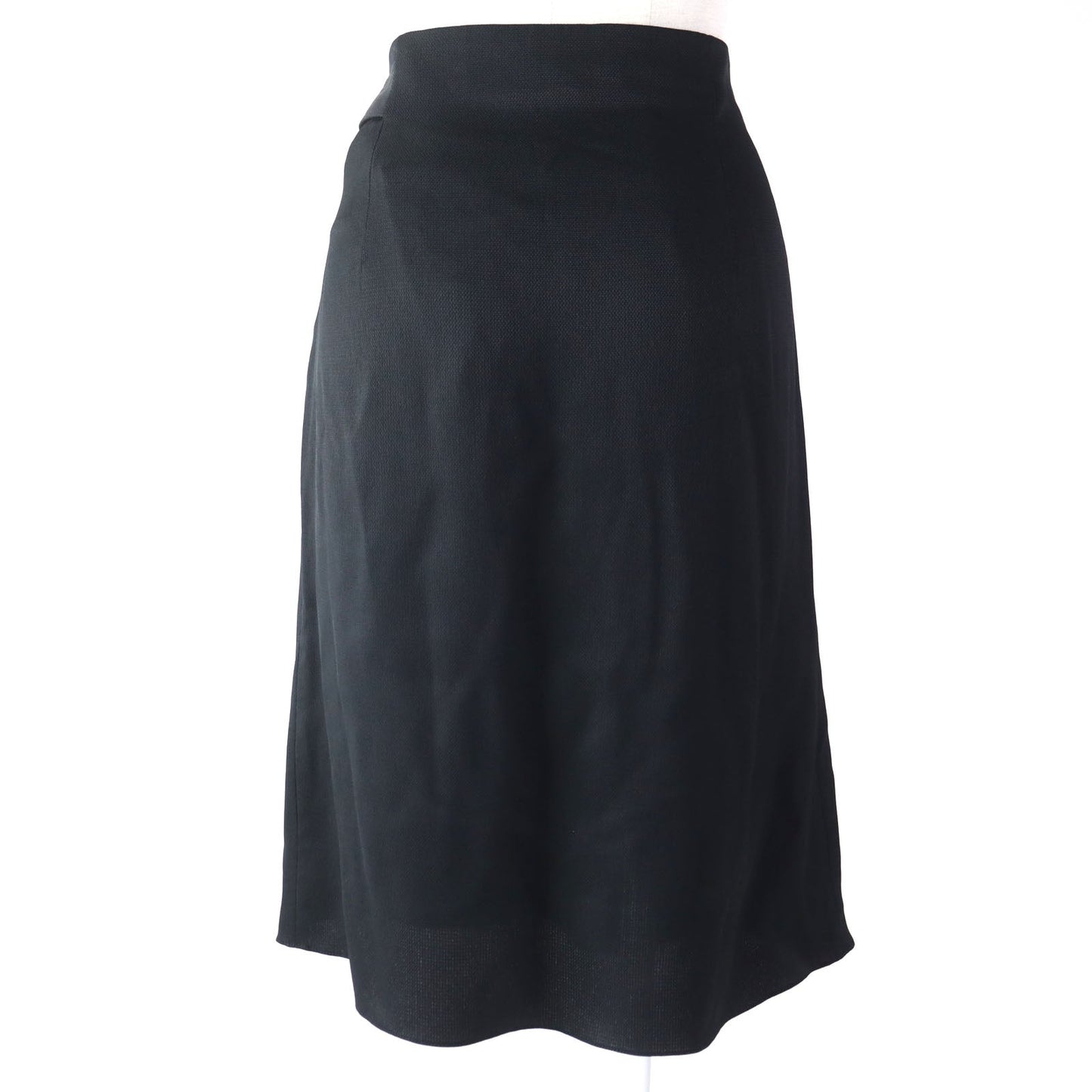 HERMES skirt 17-7300 Rayon Dark navy 38