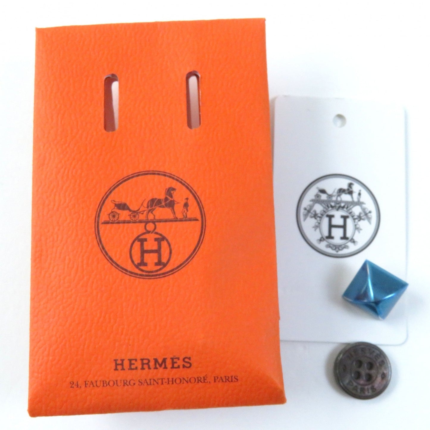 HERMES skirt 17-7300 Rayon Dark navy 38