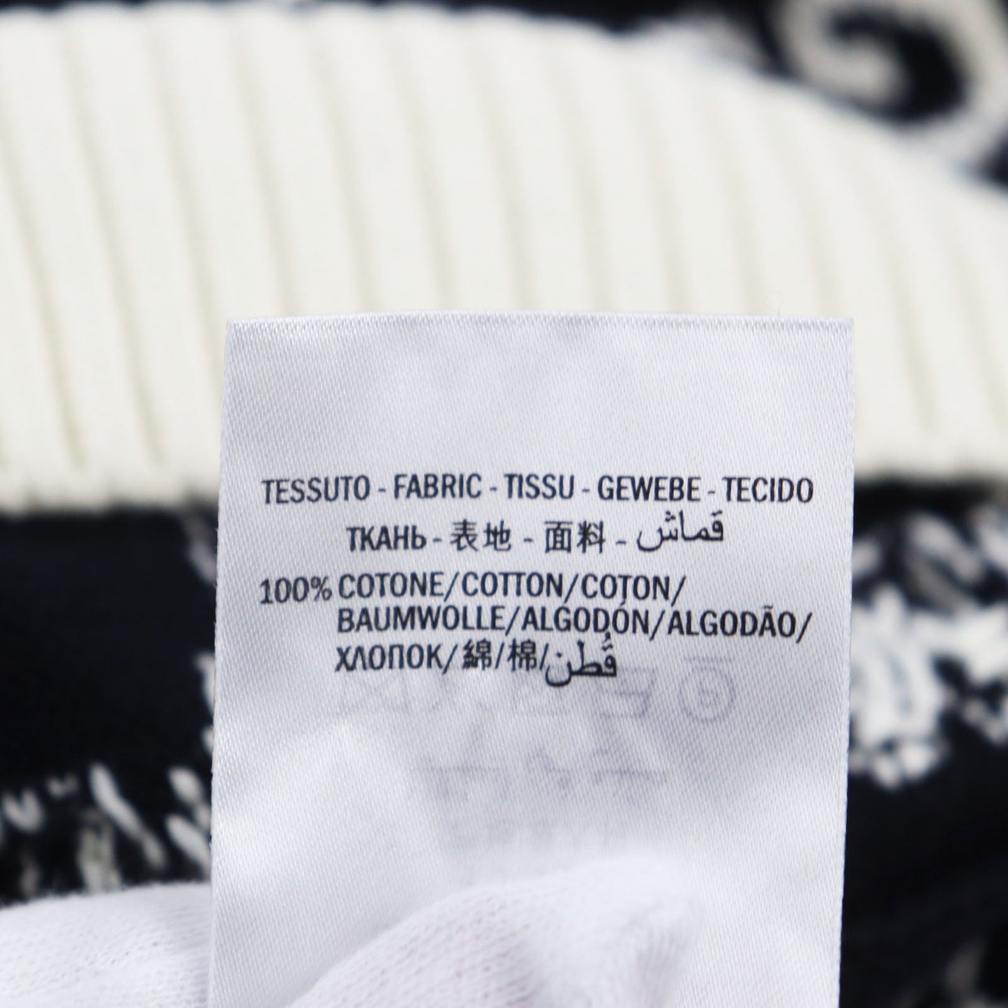 GUCCI sweater 496458 cotton Navy off-white M