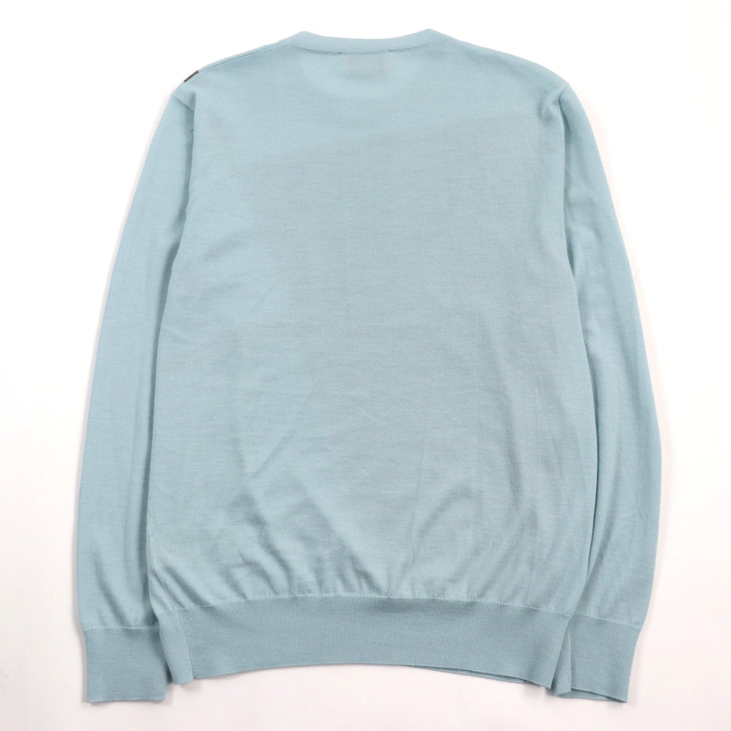 HERMES knit cashmere Blue type S