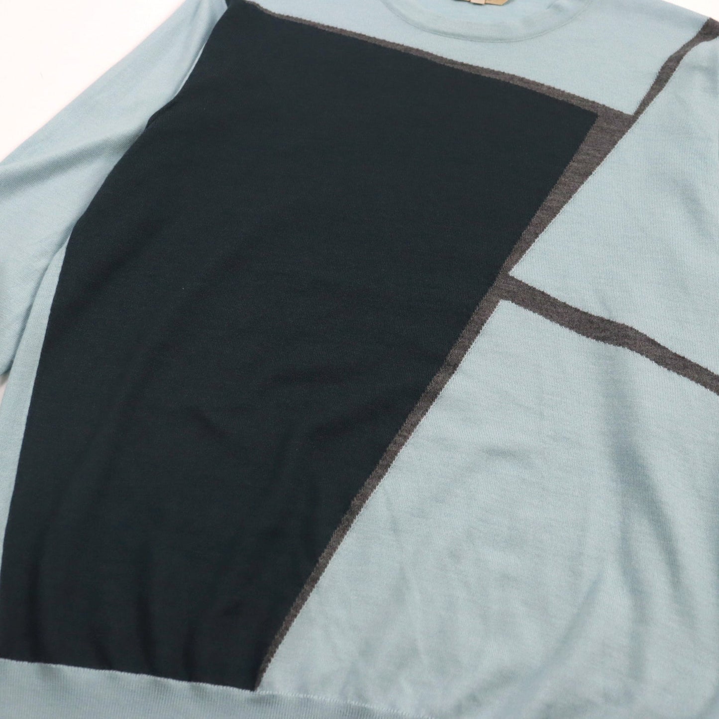 HERMES knit cashmere Blue type S