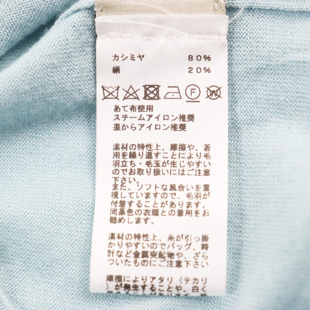 HERMES knit cashmere Blue type S