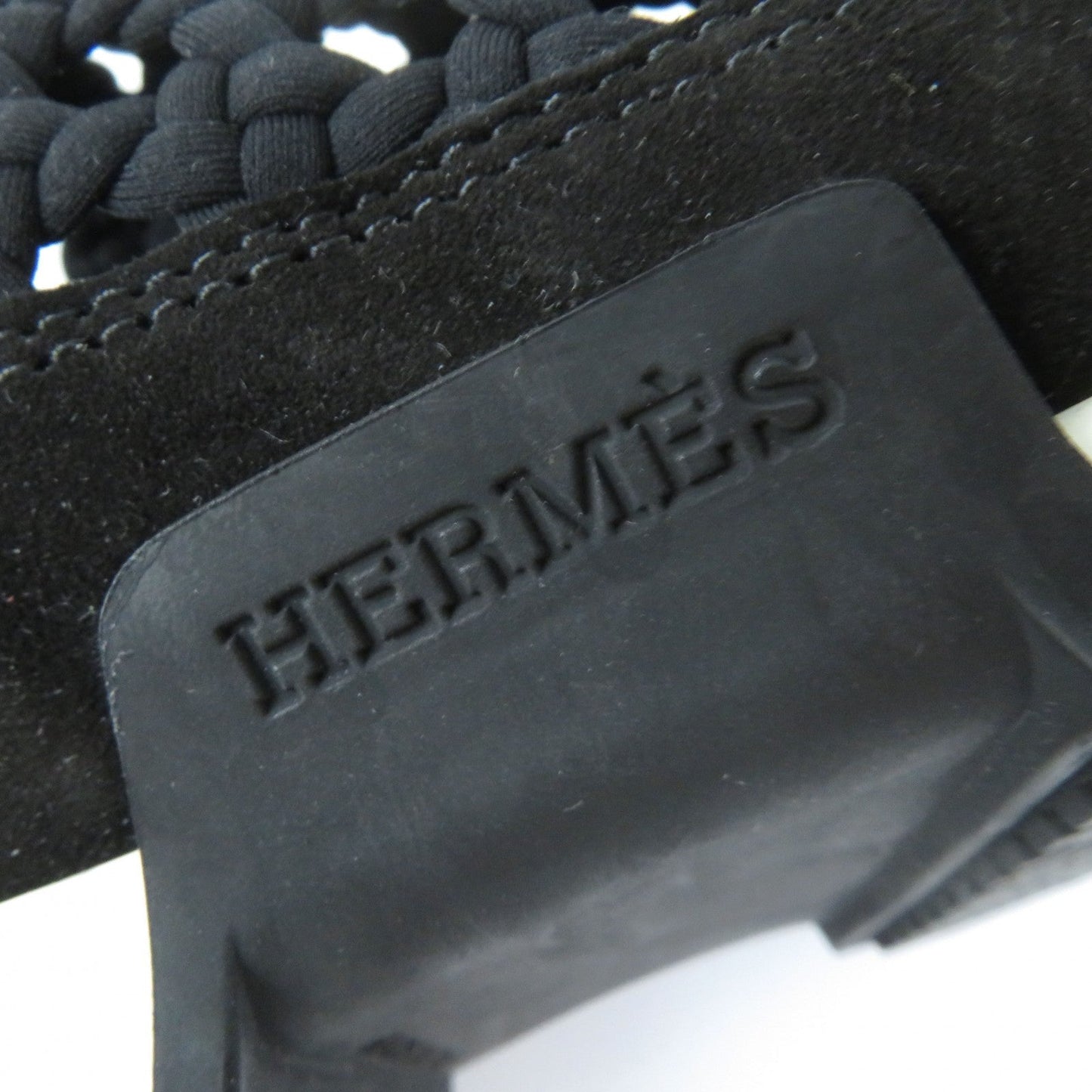 HERMES Leather shoes ー black 36.5