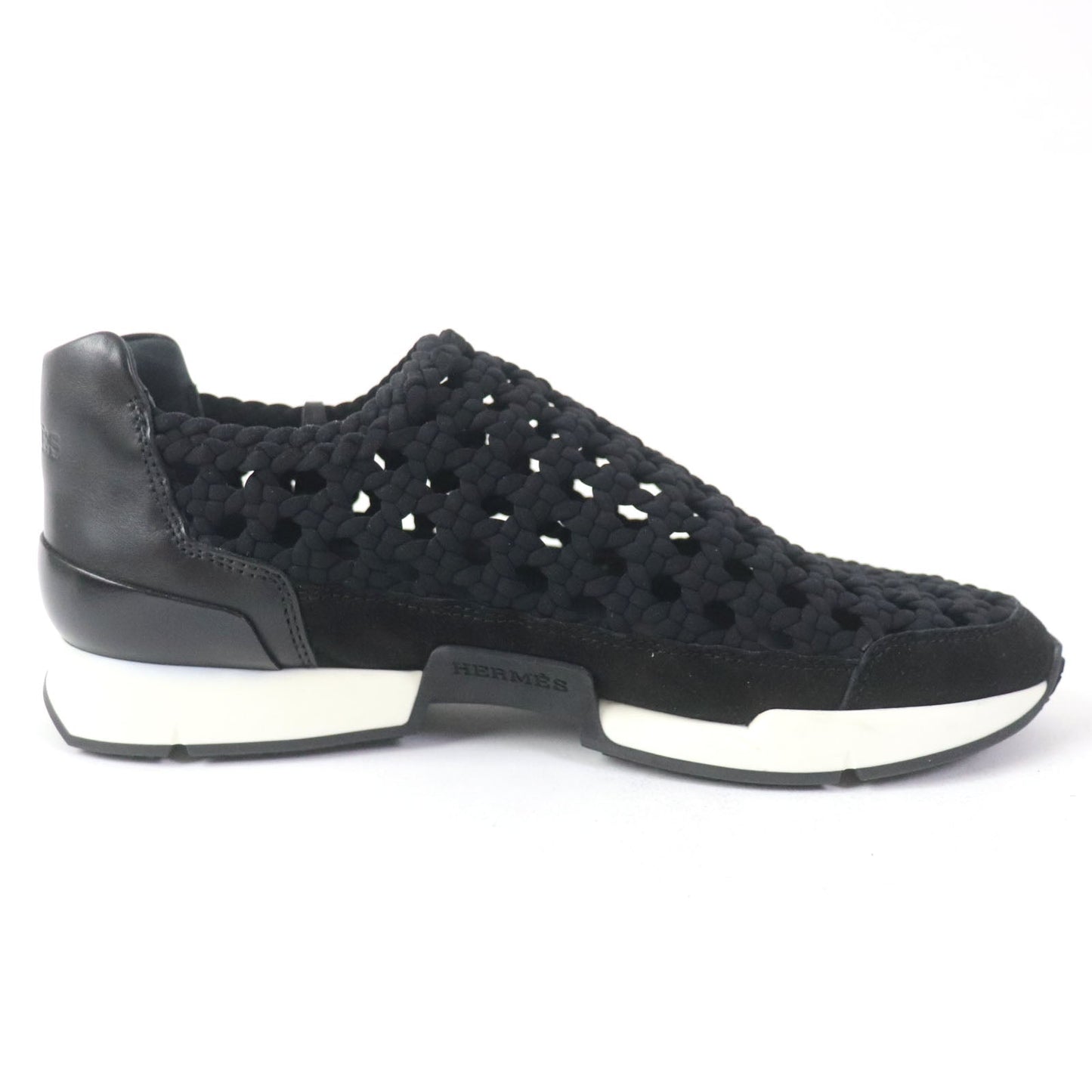 HERMES Leather shoes ー black 36.5
