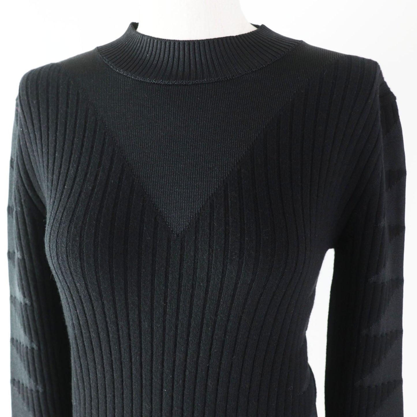 HERMES knit 3H2641DX wool black 34