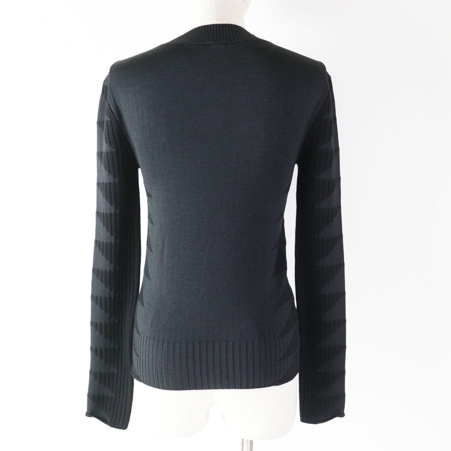 HERMES knit 3H2641DX wool black 34
