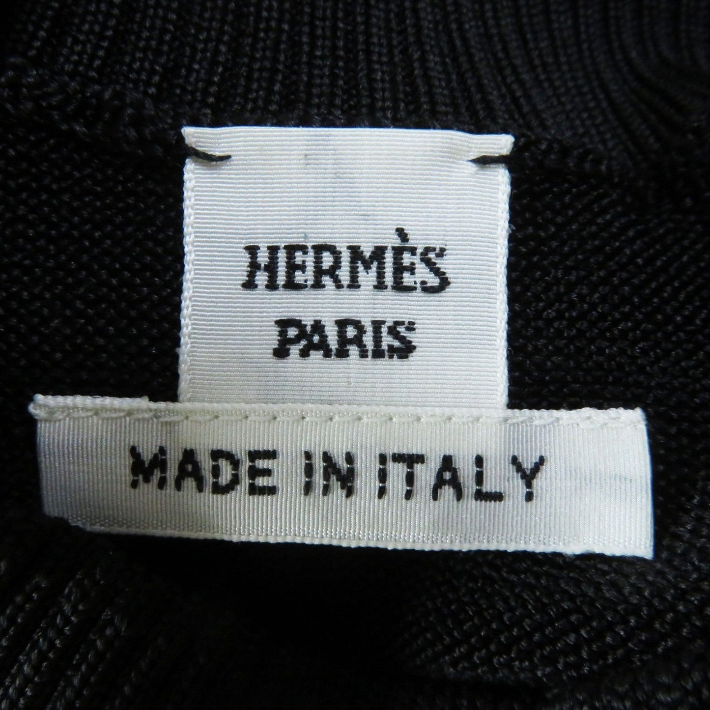 HERMES knit 3H2641DX wool black 34