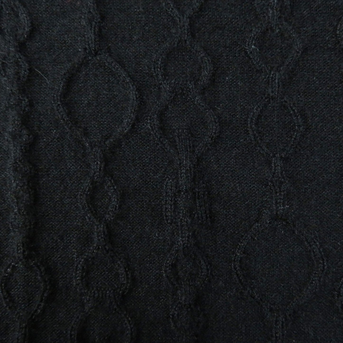 HERMES knit 3H2619DA cashmere black De Re Boucle 34