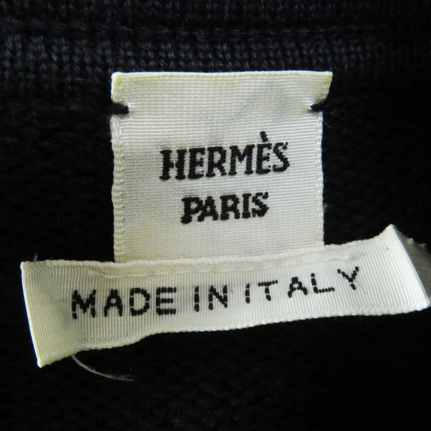 HERMES one piece cotton Black brown 34