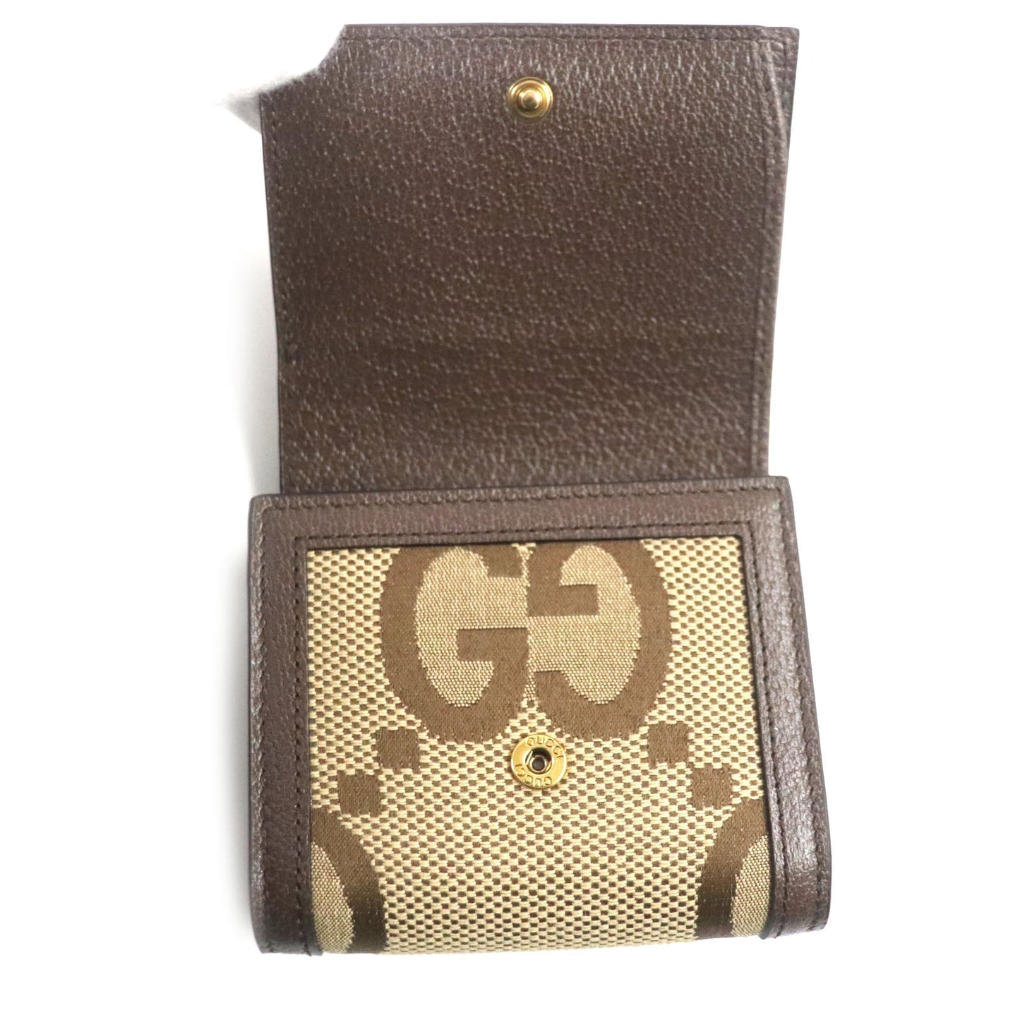 GUCCI Bifold Wallet 658635 canvas Brown Bamboo Diana