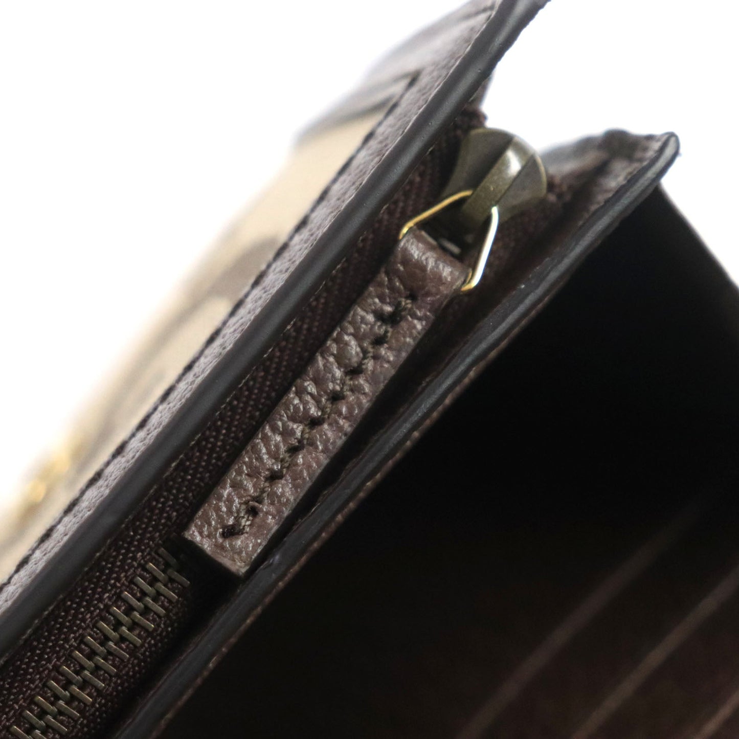 GUCCI Bifold Wallet 658635 canvas Brown Bamboo Diana