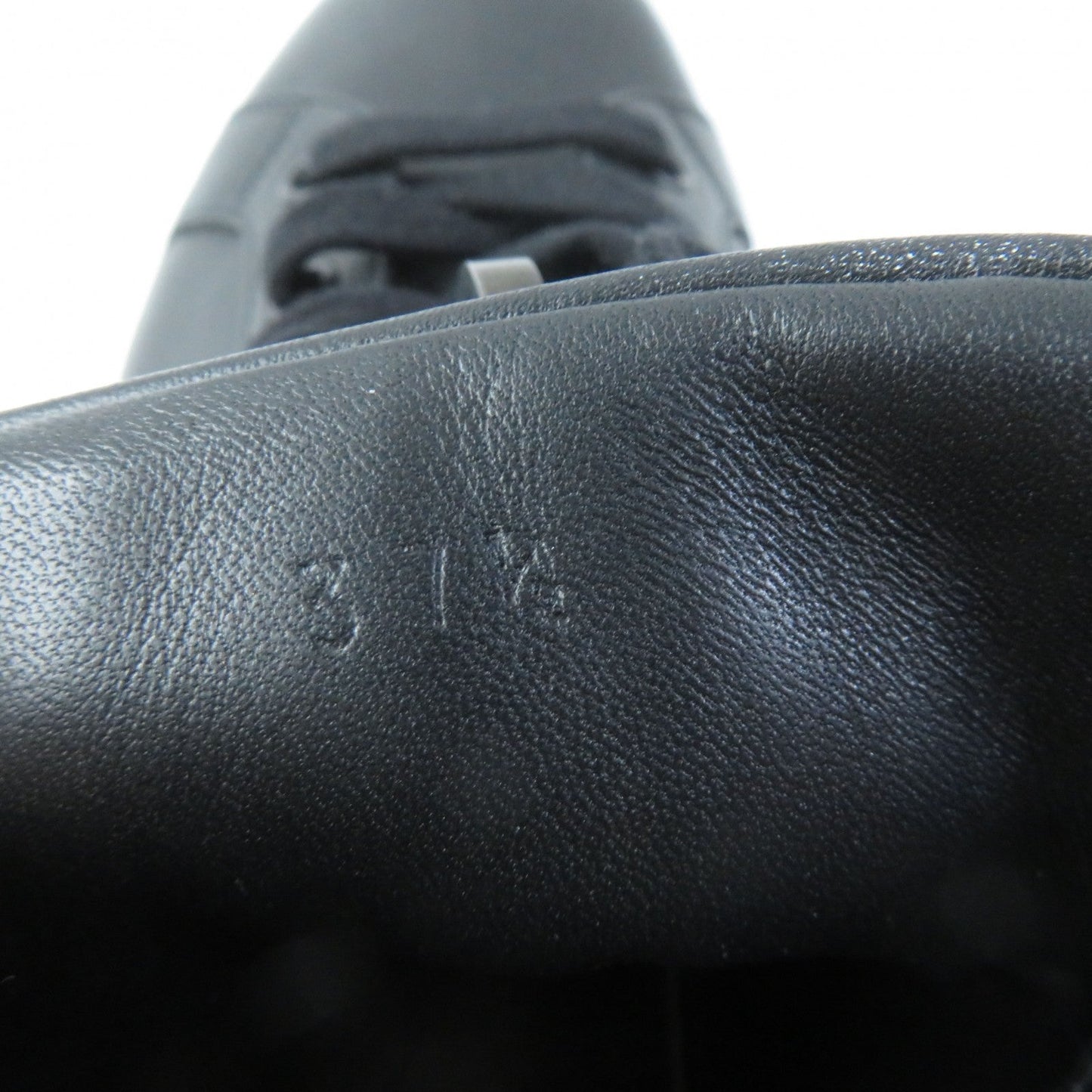 HERMES High cut sneakers 222183Z Main: Leather black Women 37.5 Used