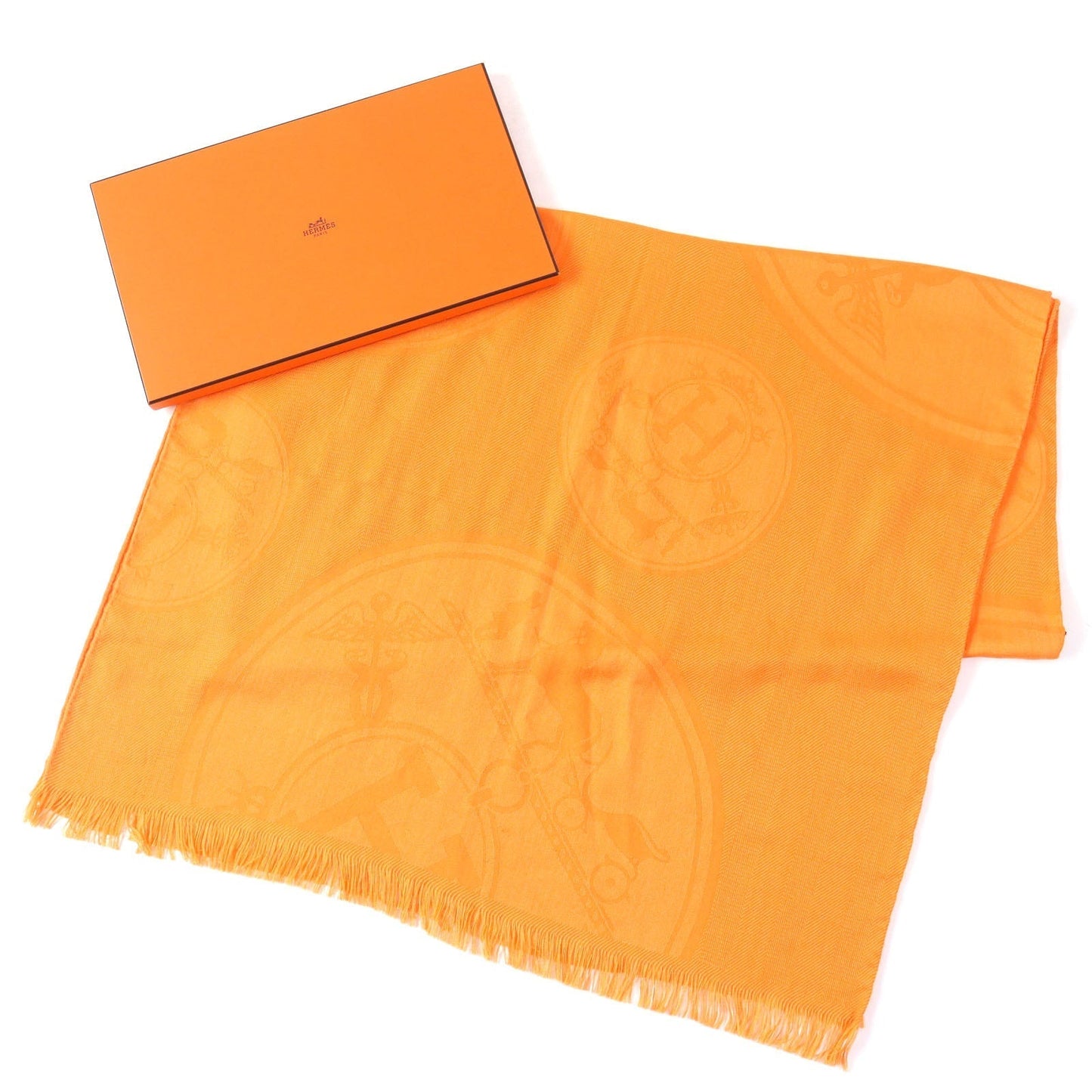HERMES Stall H262494S cashmere Orange