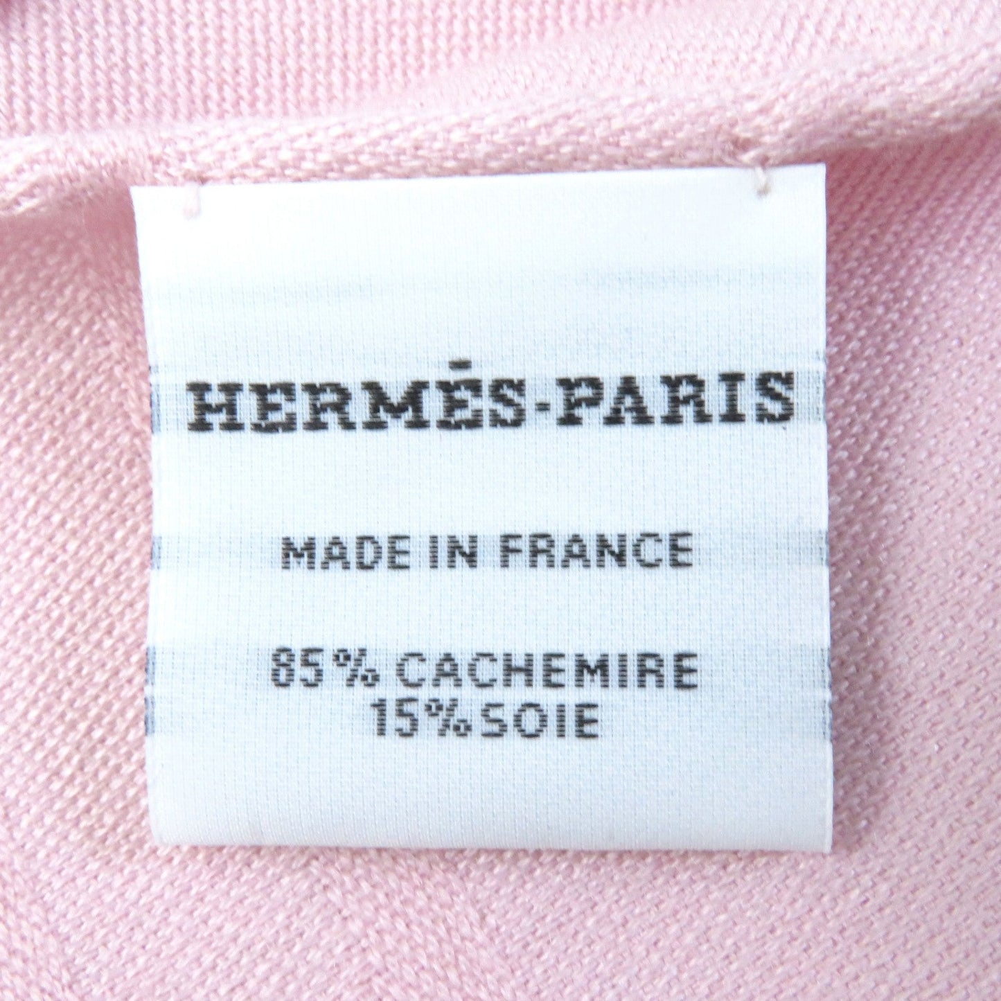 HERMES Stall H262494S cashmere Light pink