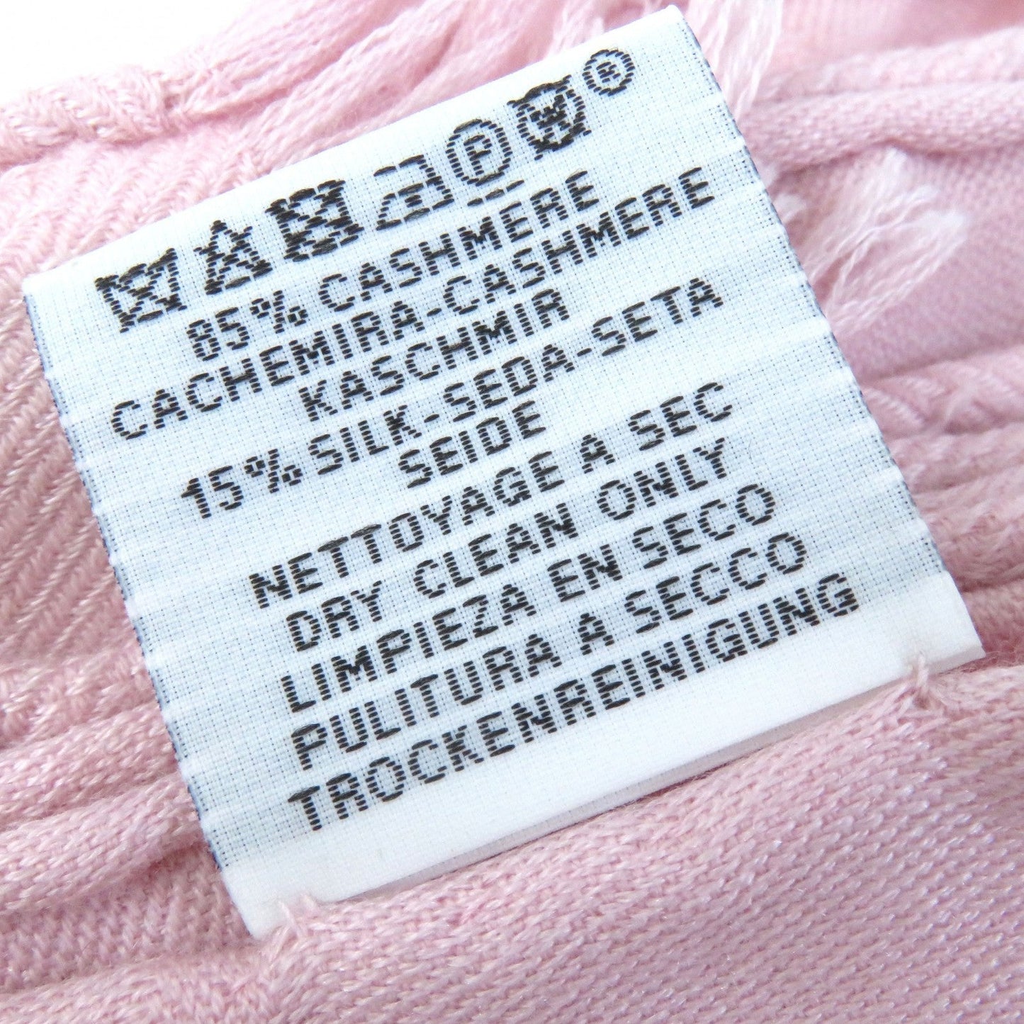 HERMES Stall H262494S cashmere Light pink