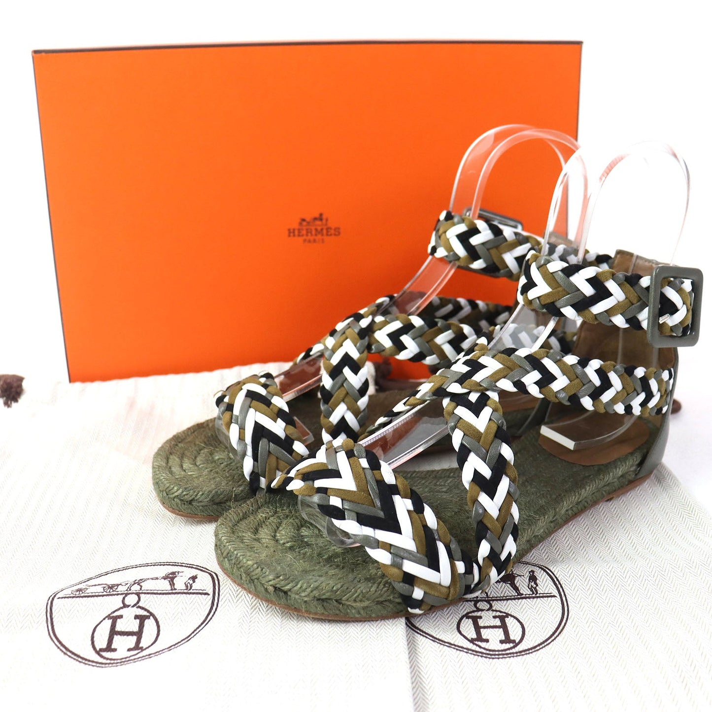 HERMES Sandals ― Khaki type 36