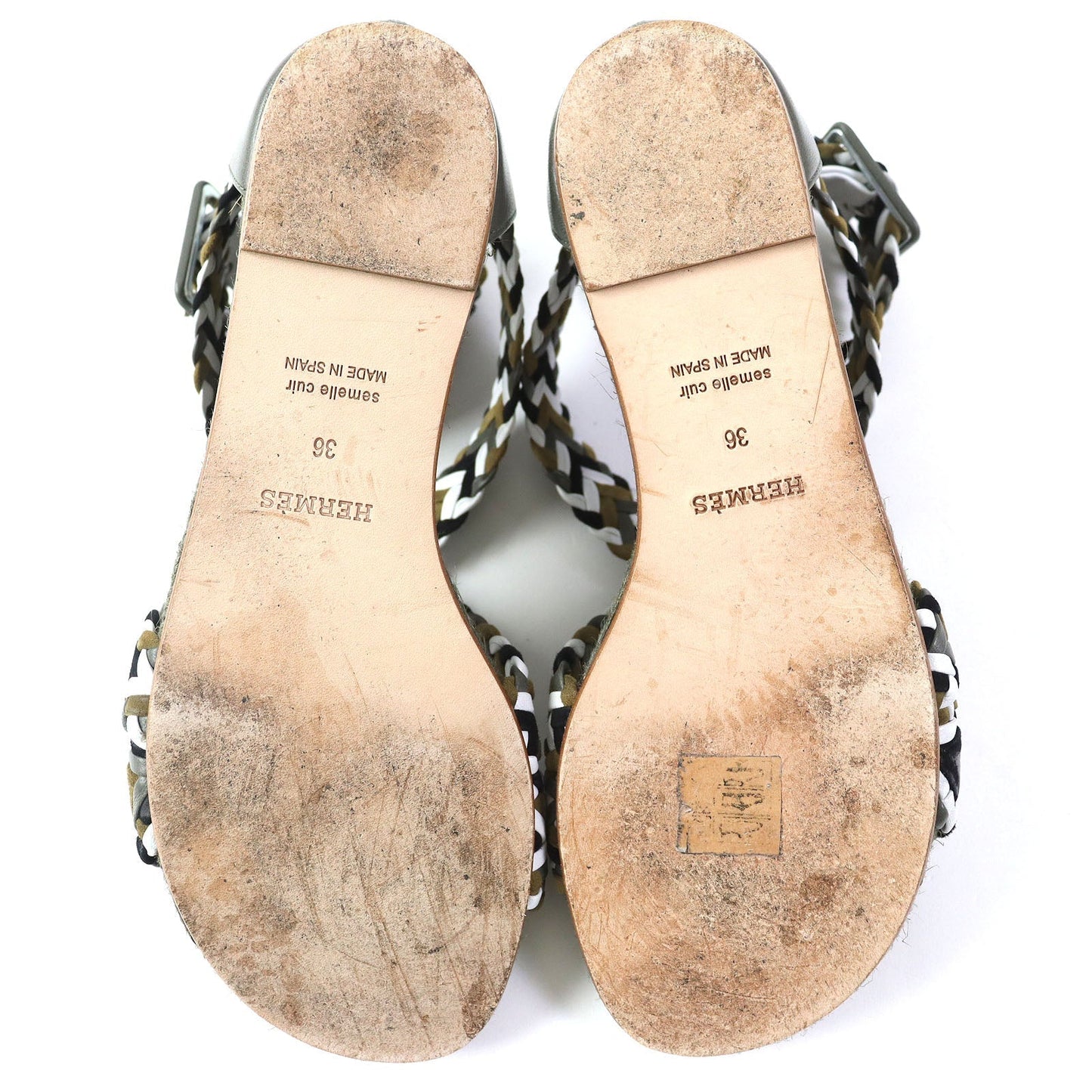 HERMES Sandals ― Khaki type 36