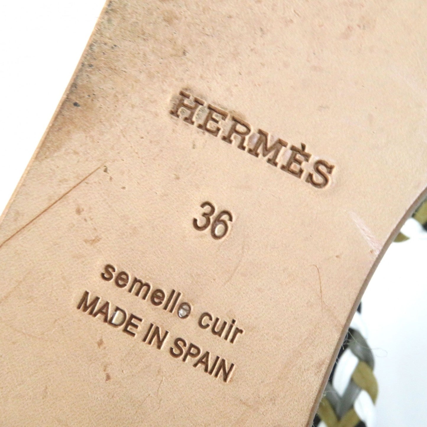 HERMES Sandals ― Khaki type 36