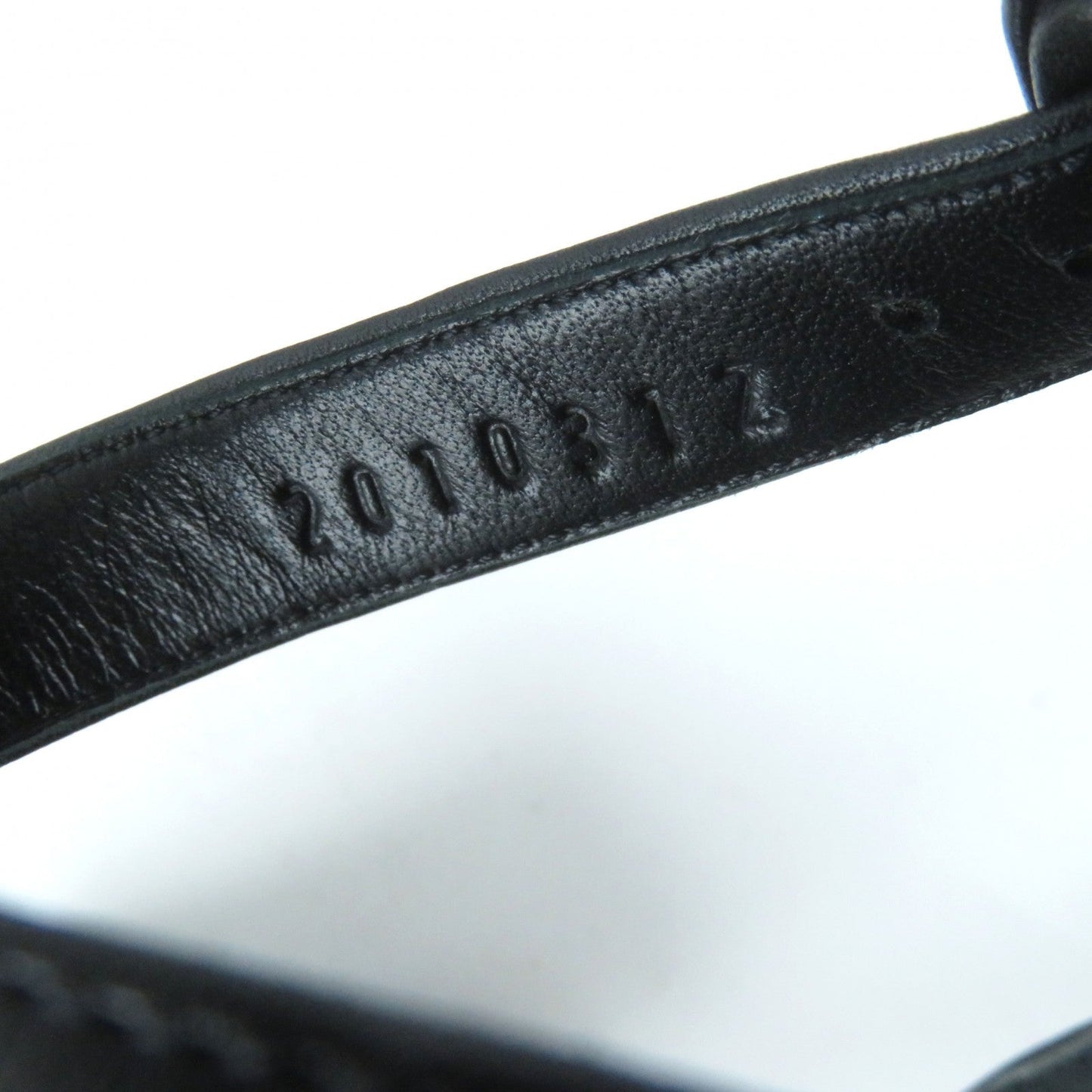 HERMES Sandals 201031Z leather black 36