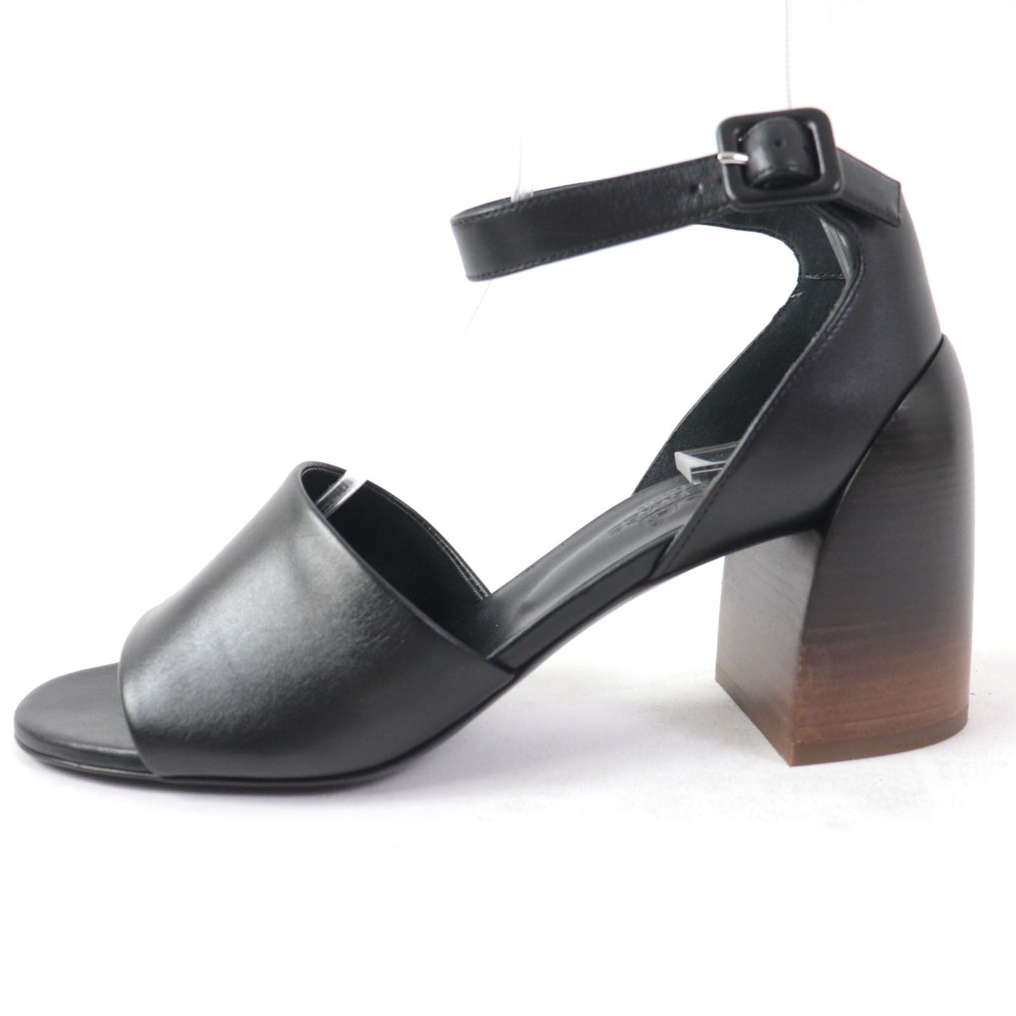 HERMES Sandals 201031Z leather black 36