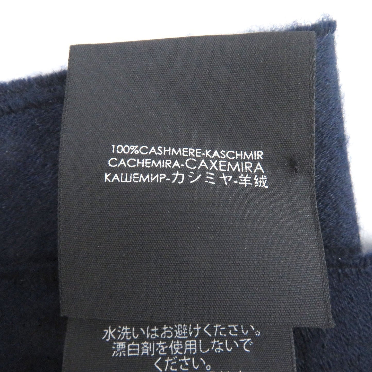 GUCCI Scarf 456362 Main: 100% cashmere Navy mens Used
