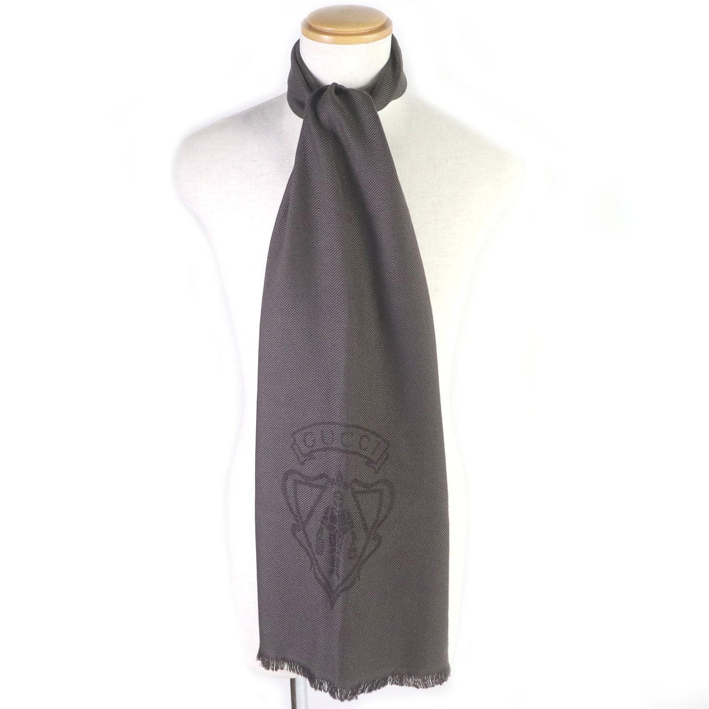 GUCCI Scarf wool Brown