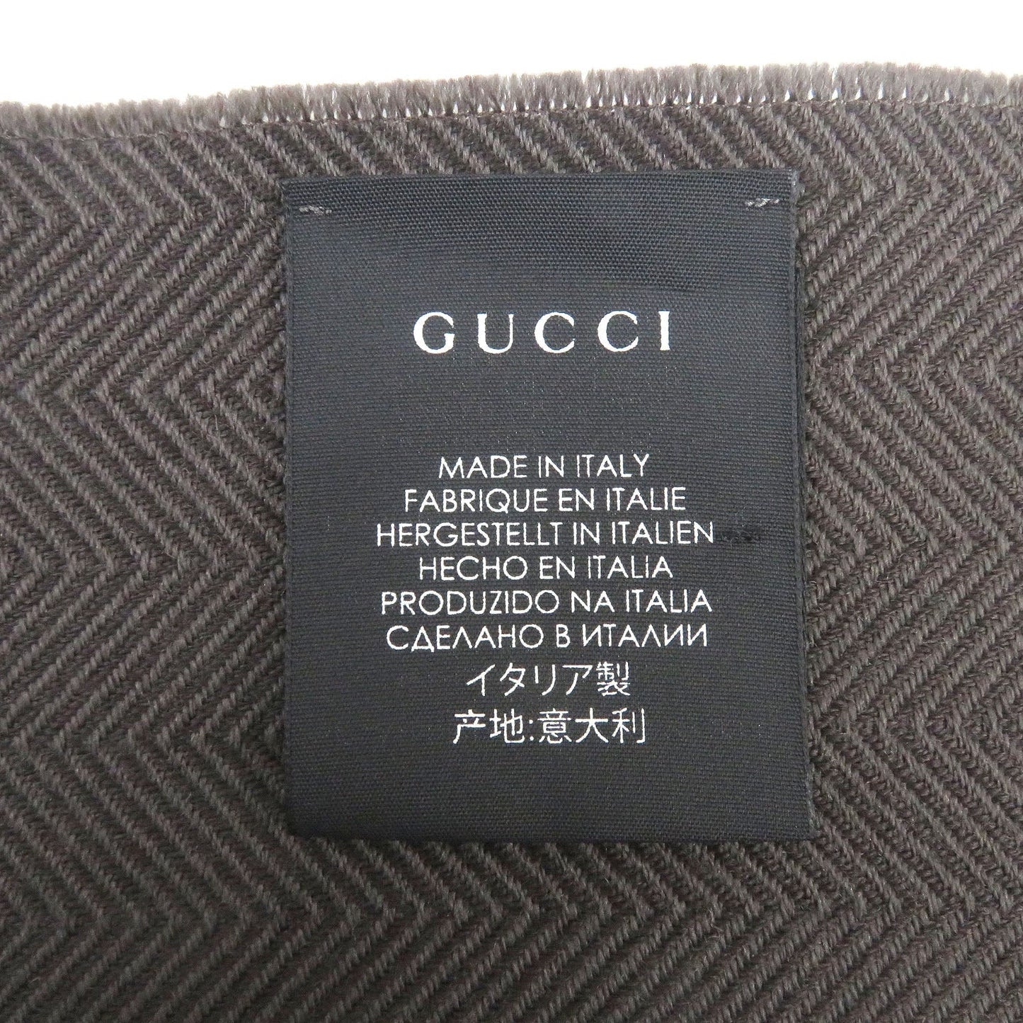 GUCCI Scarf wool Brown