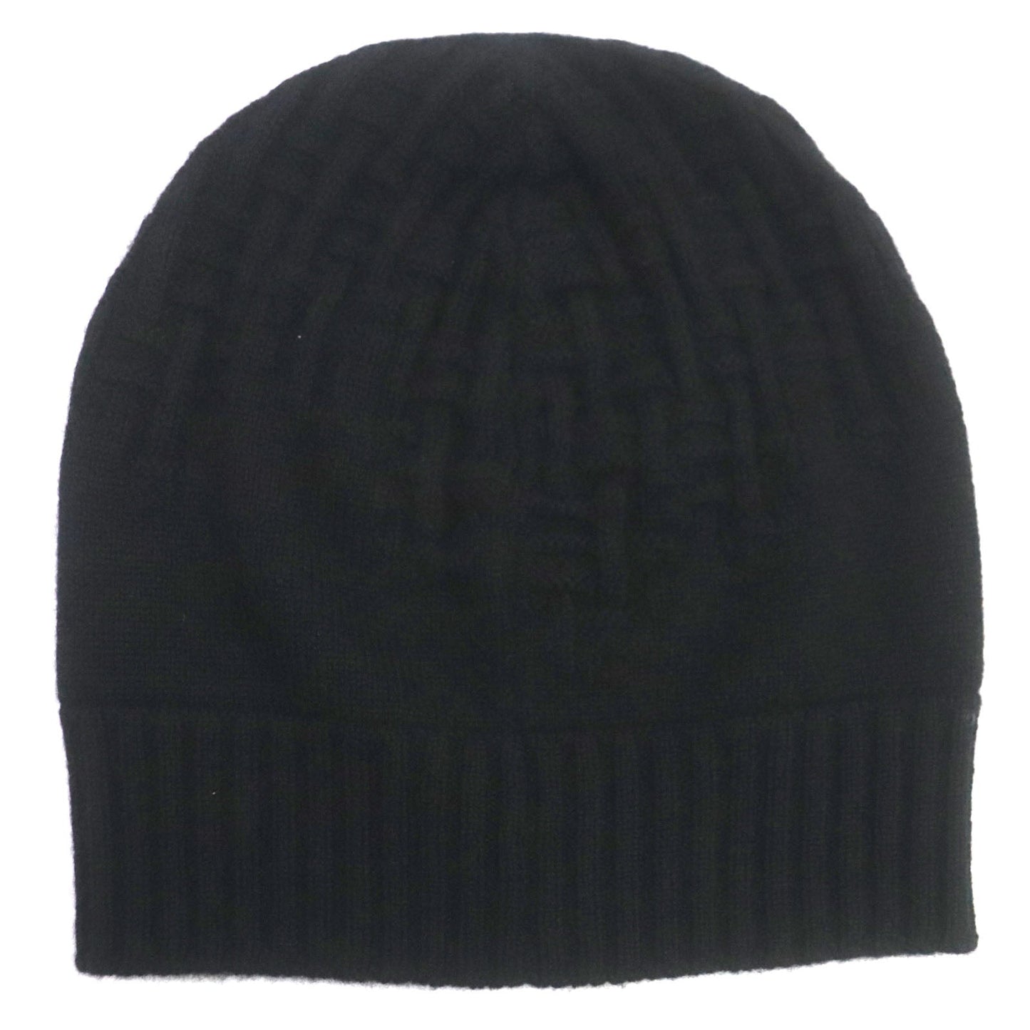 HERMES Knit cap cashmere black S