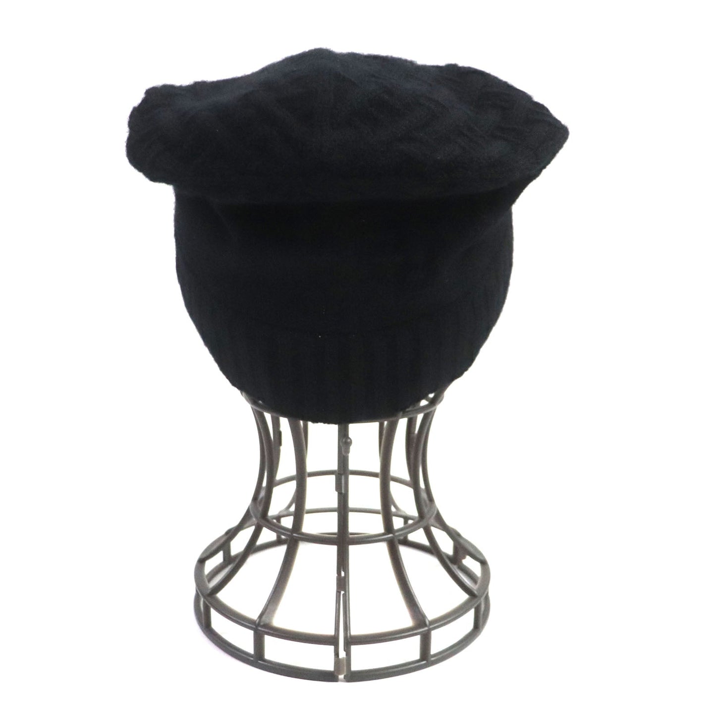 HERMES Knit cap cashmere black S