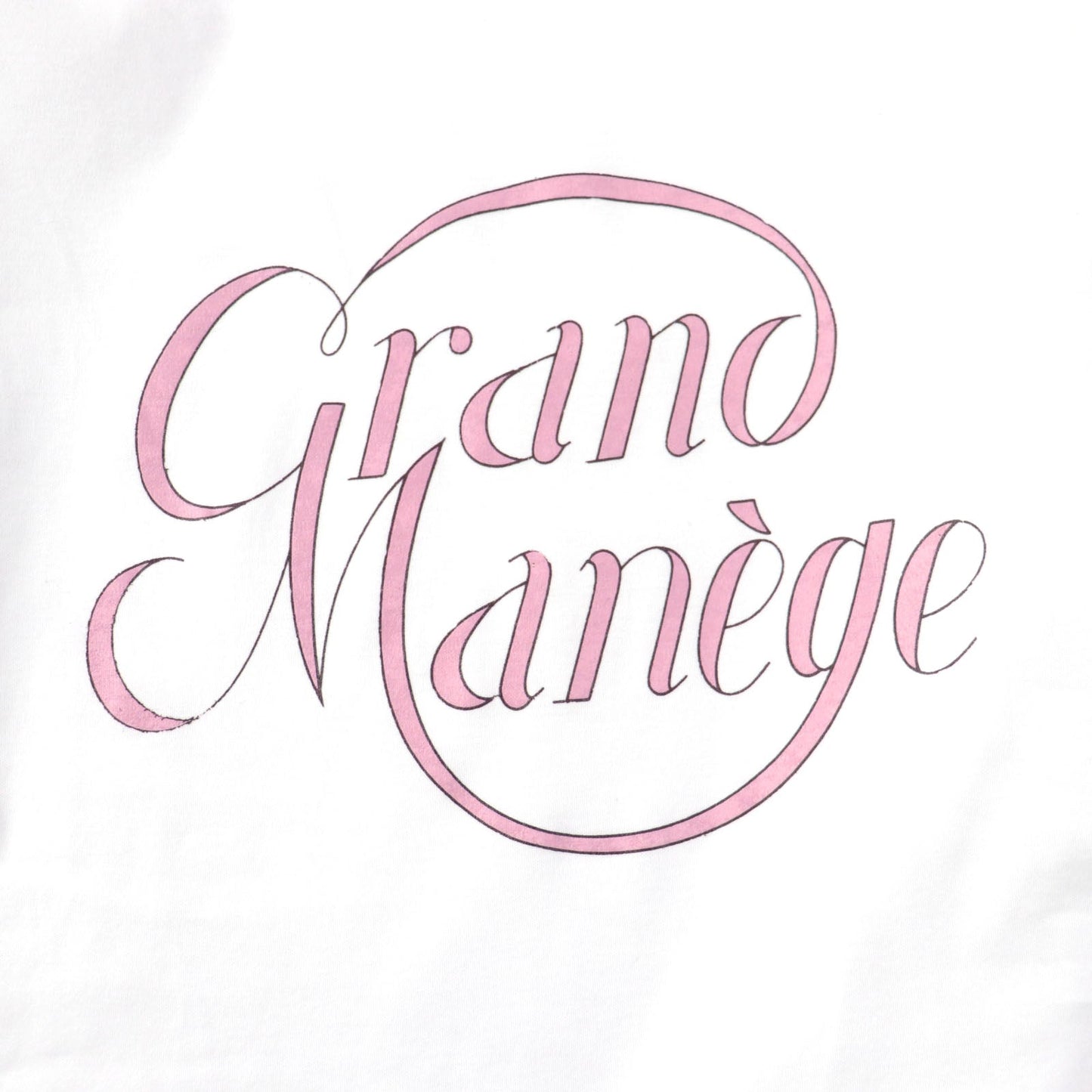 HERMES Short sleeve T-shirt cotton White pink GRAND MANAGE 34
