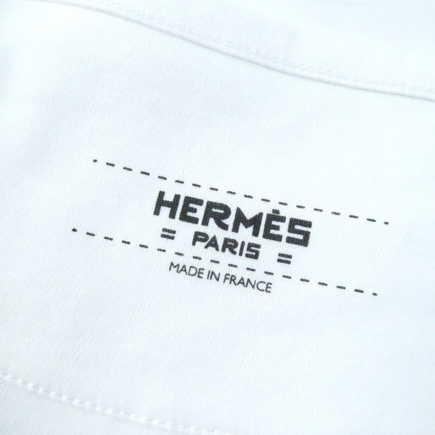 HERMES Short sleeve T-shirt cotton White pink GRAND MANAGE 34