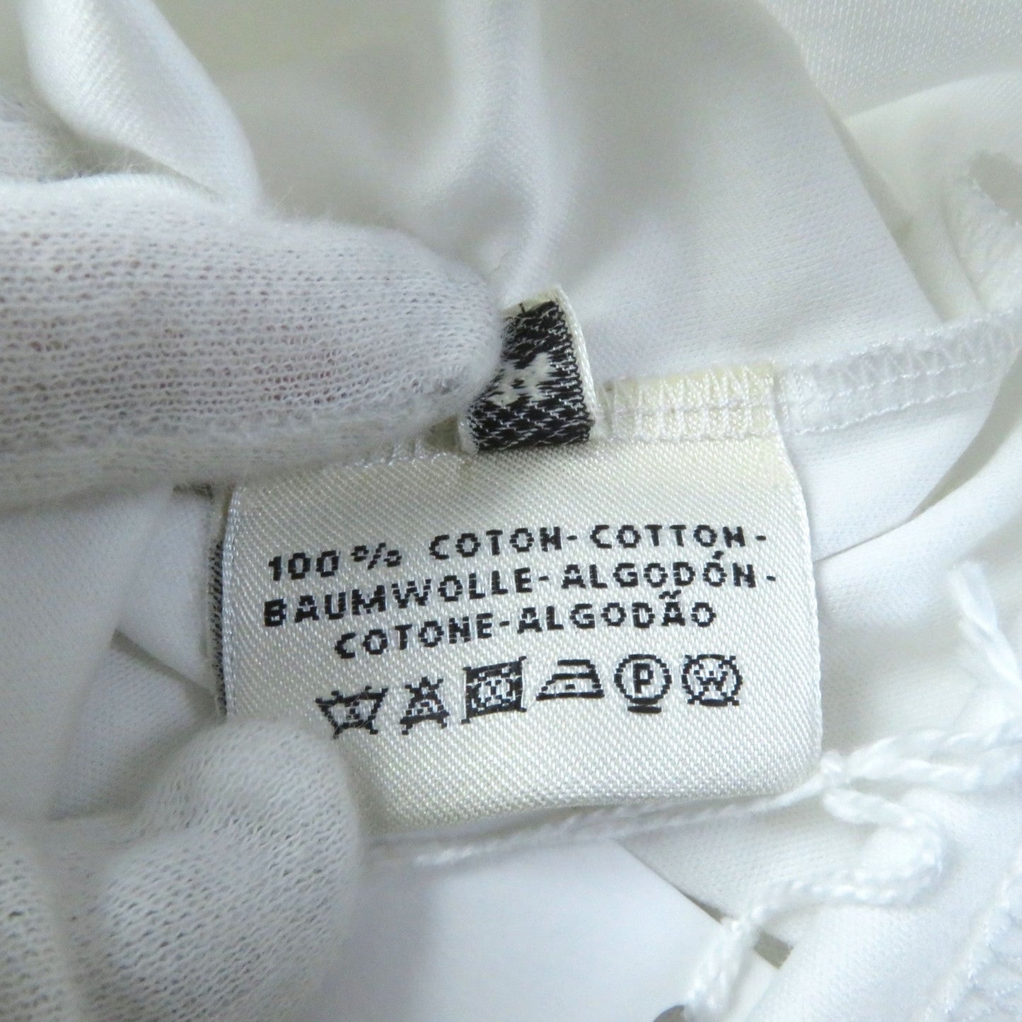 HERMES Short sleeve T-shirt cotton White pink GRAND MANAGE 34