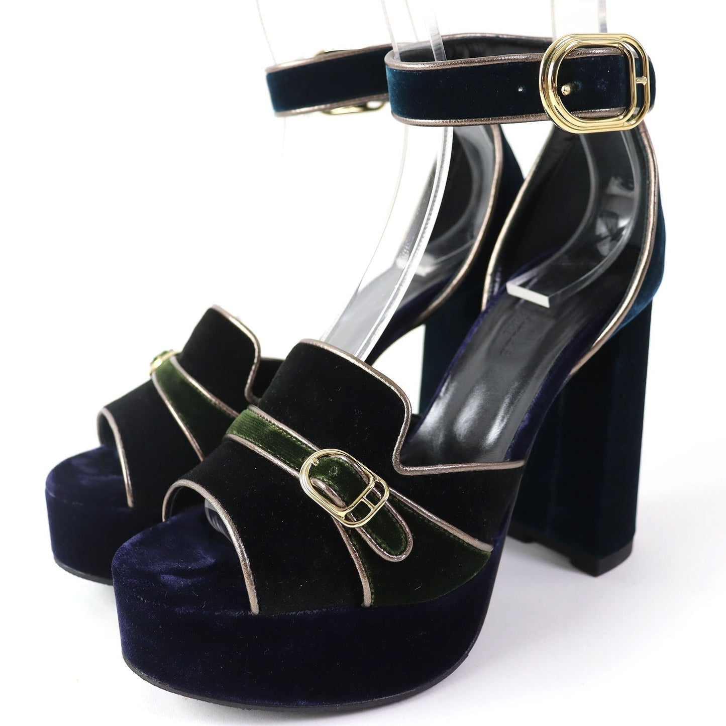 HERMES Sandals ー Navy Blue type Violetta 36