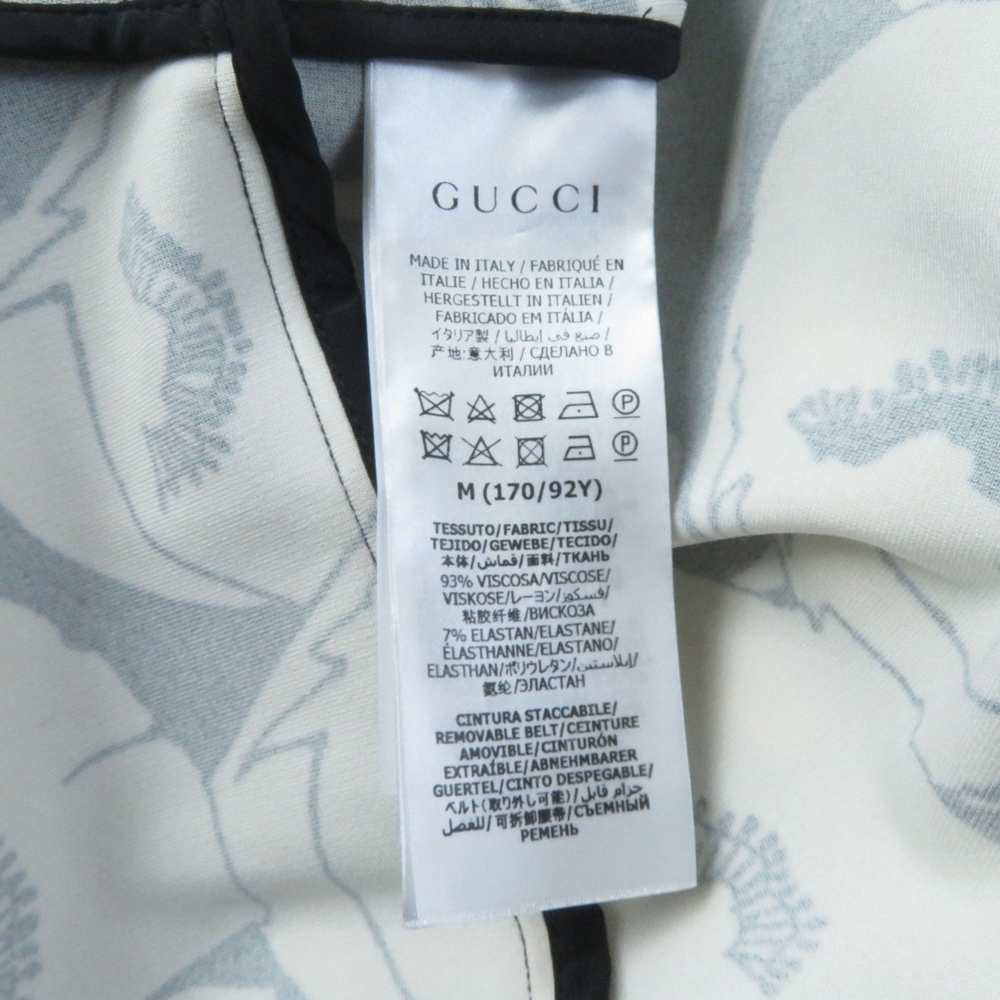 GUCCI one piece 653181 Rayon Black beige M