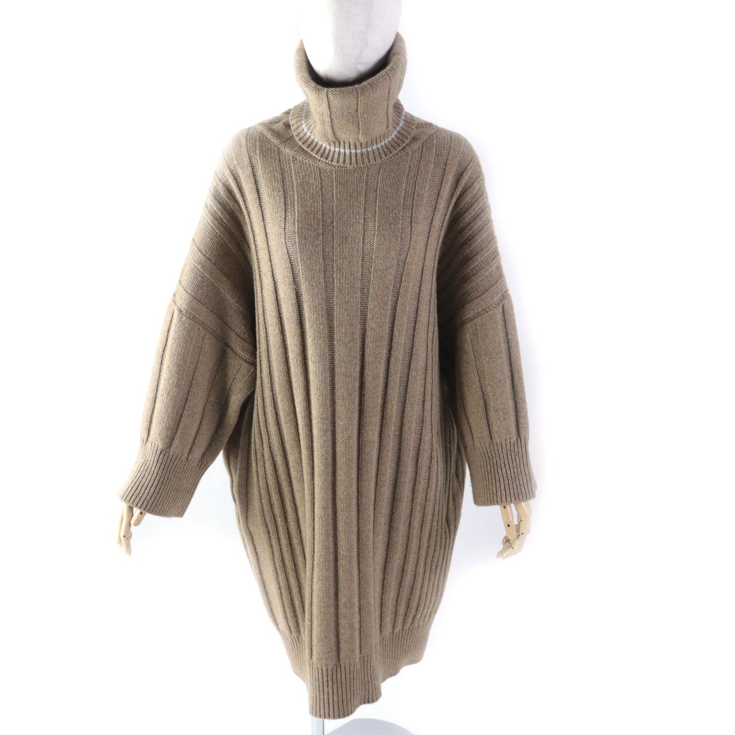 HERMES one piece cashmere Brown 34