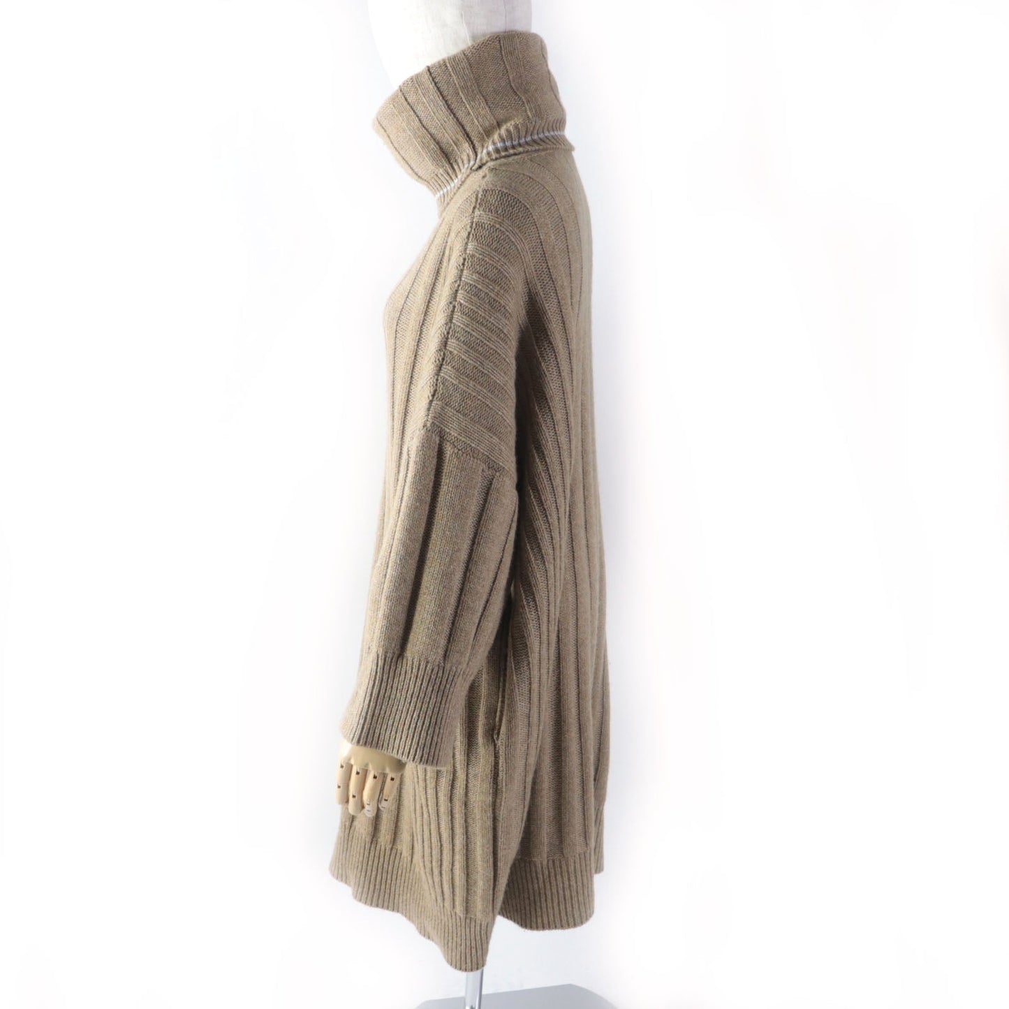 HERMES one piece cashmere Brown 34
