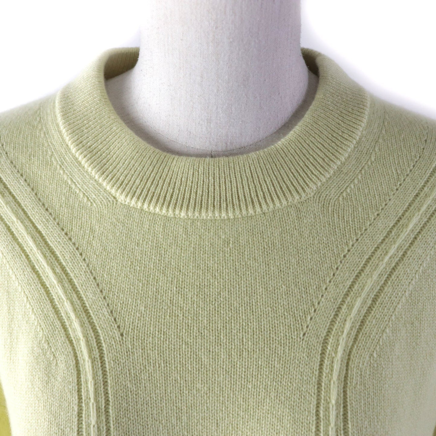 HERMES knit cashmere yellow 34
