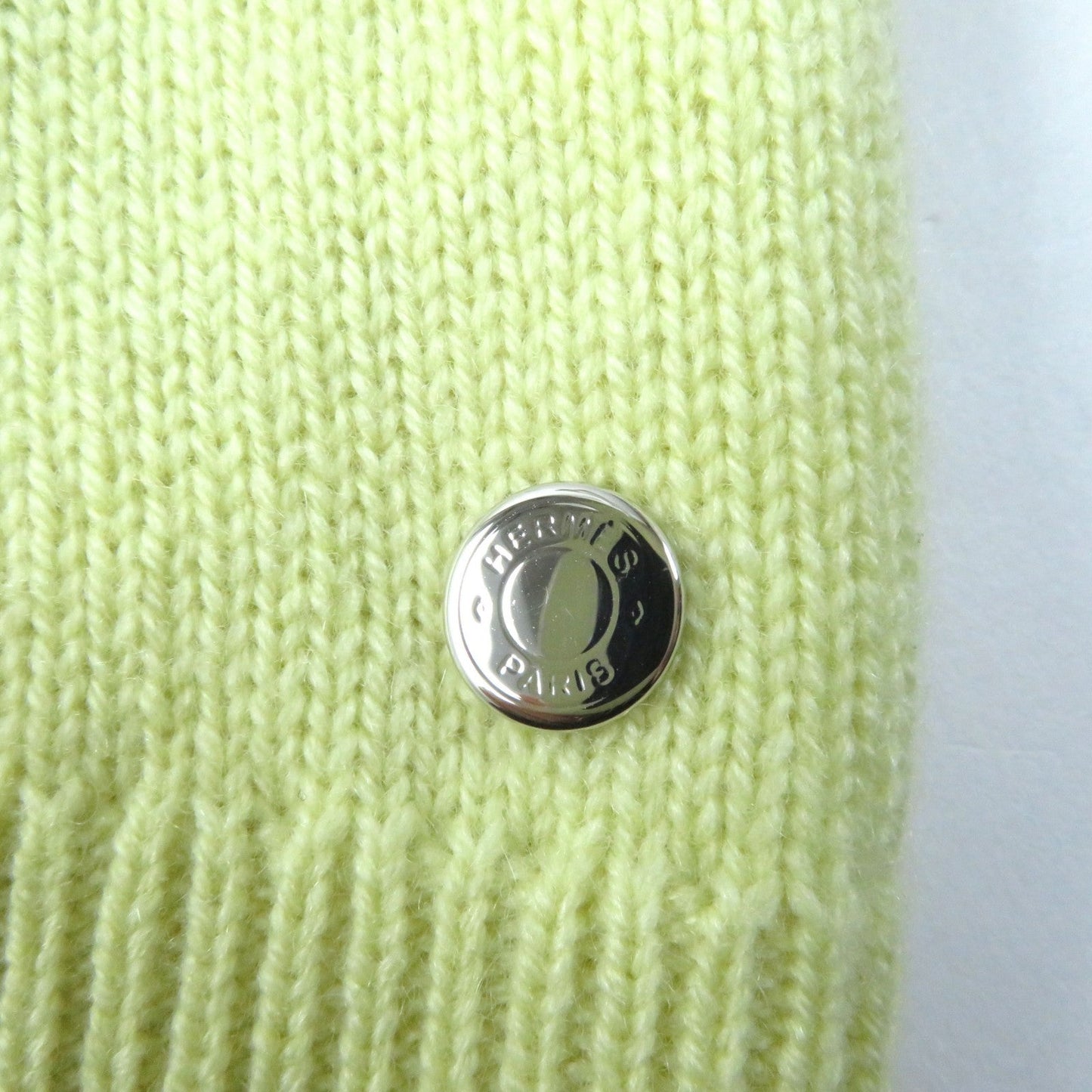 HERMES knit cashmere yellow 34