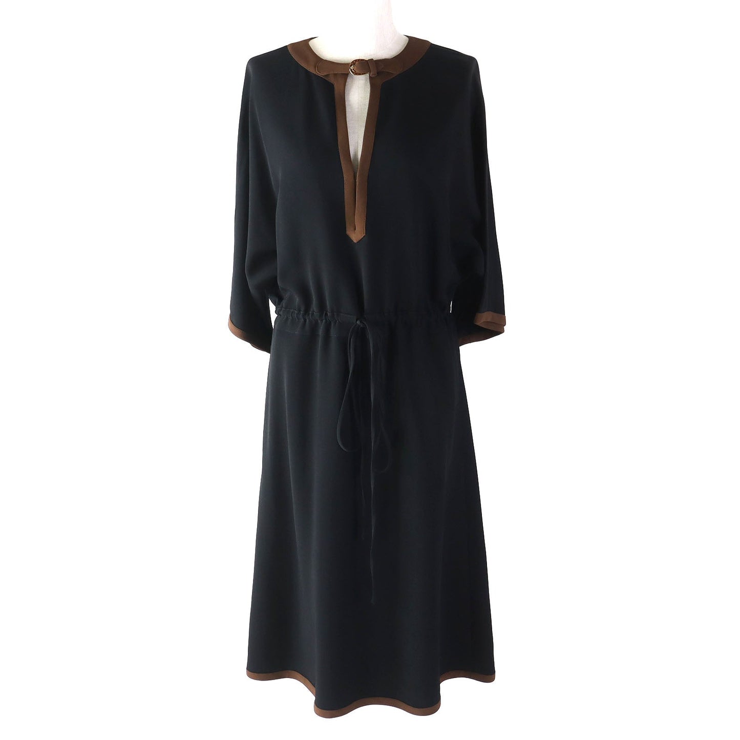 GUCCI one piece 601921 Rayon Black brown 36