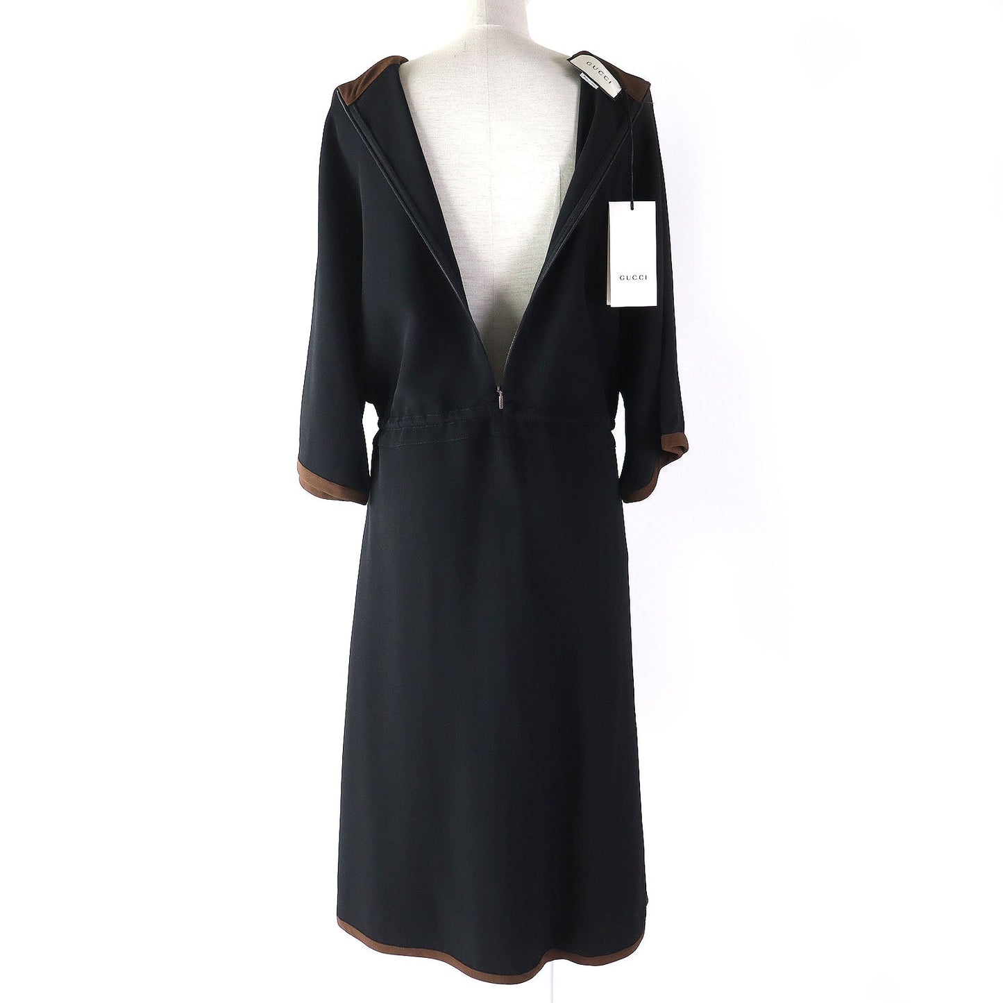 GUCCI one piece 601921 Rayon Black brown 36