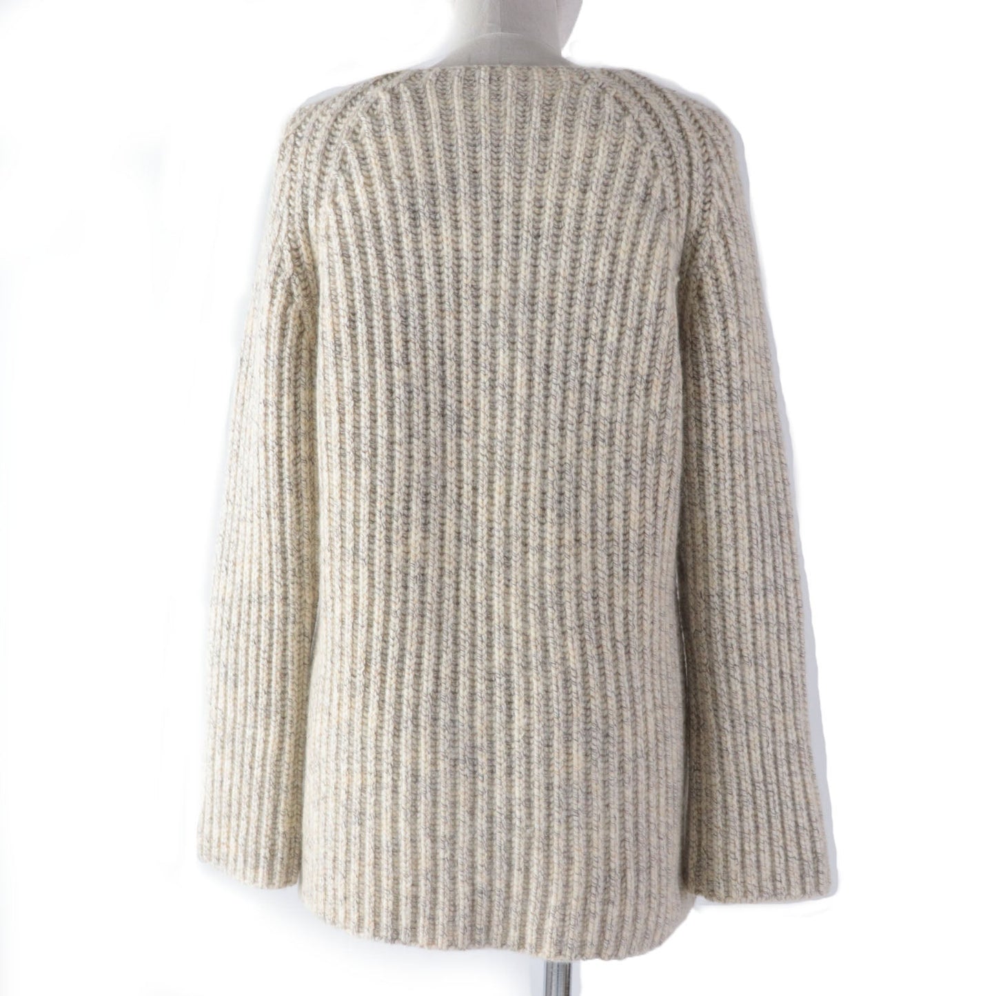 HERMES knit Main: 96% cashmere, Main: 4% polyurethane beige Women XS Used
