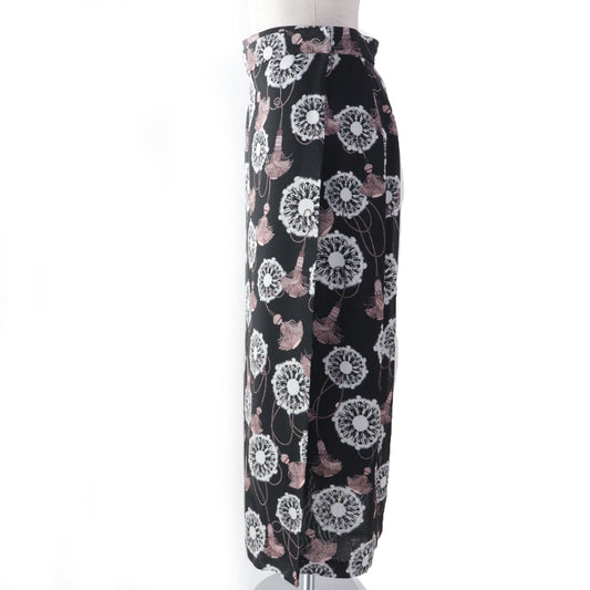 HERMES Wrap skirt 2E0312D2 silk multicolor liquetis Aquarelle 36