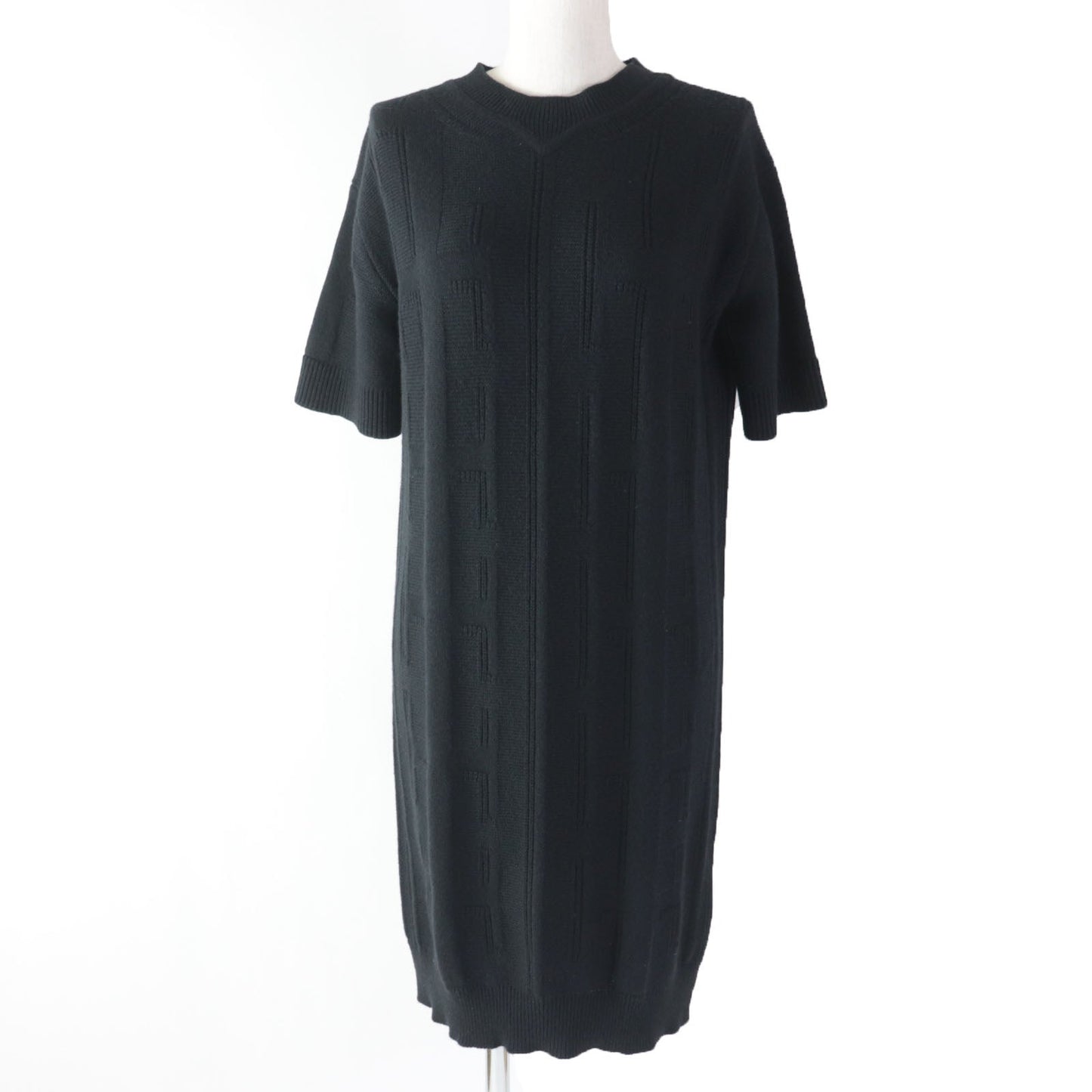 HERMES one piece wool black 34