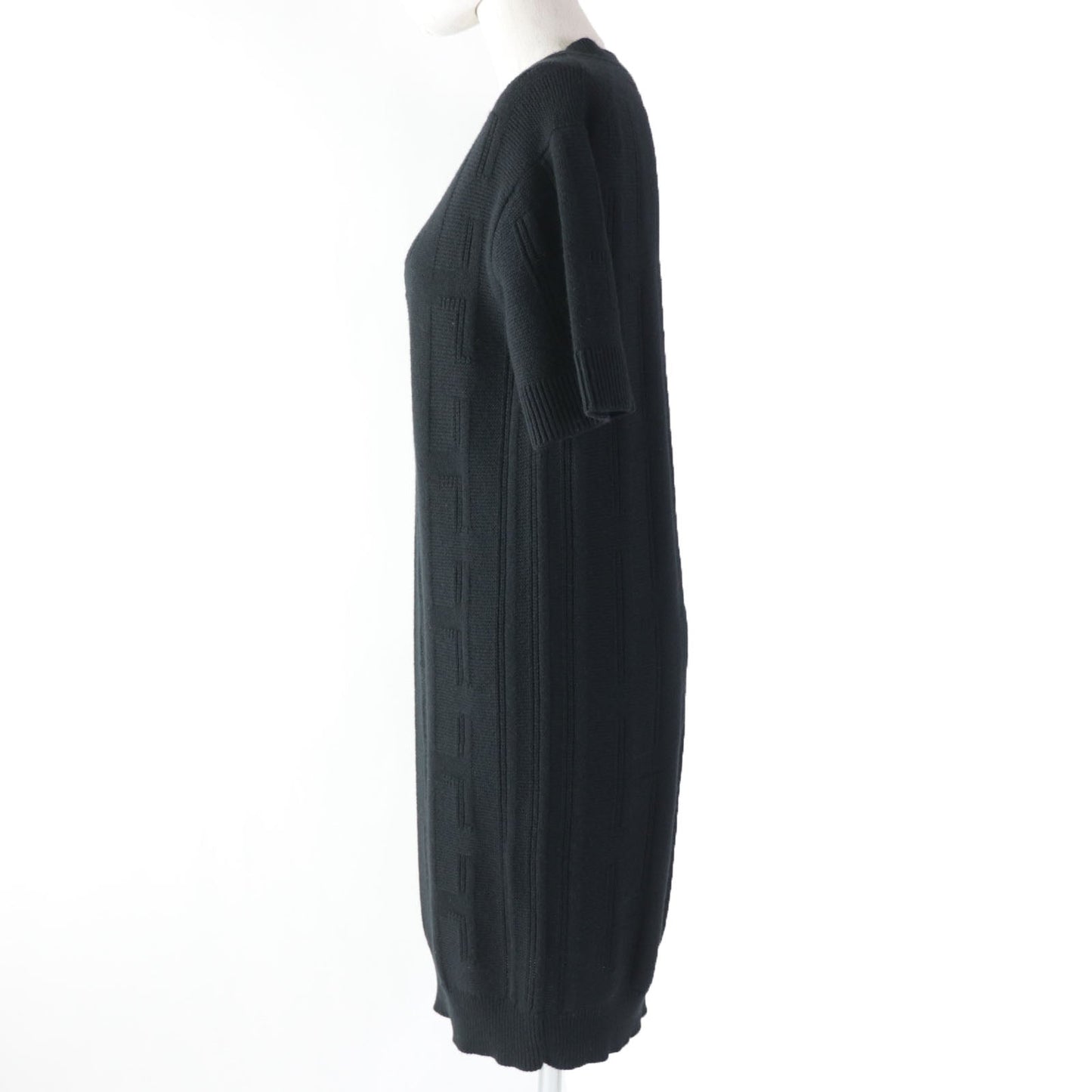 HERMES one piece wool black 34