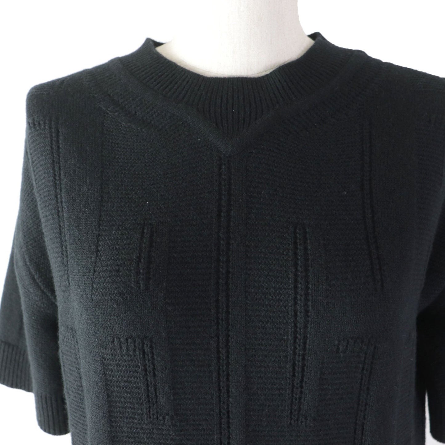 HERMES one piece wool black 34