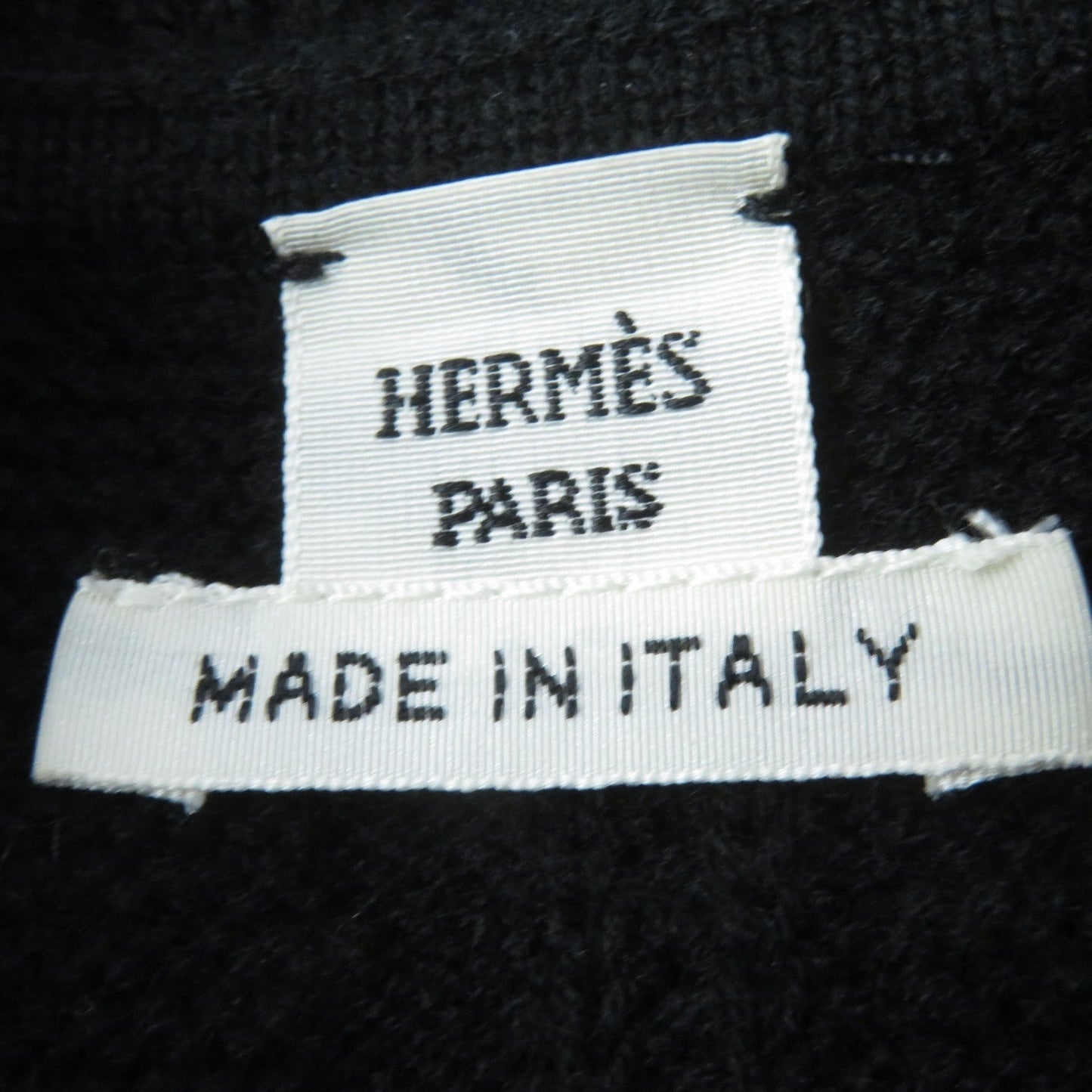 HERMES one piece wool black 34