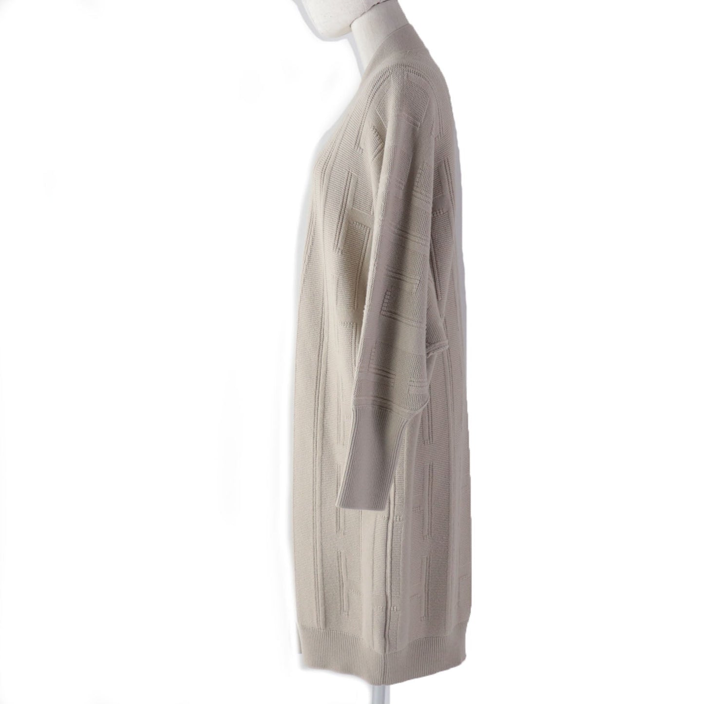 HERMES cardigan wool beige 34