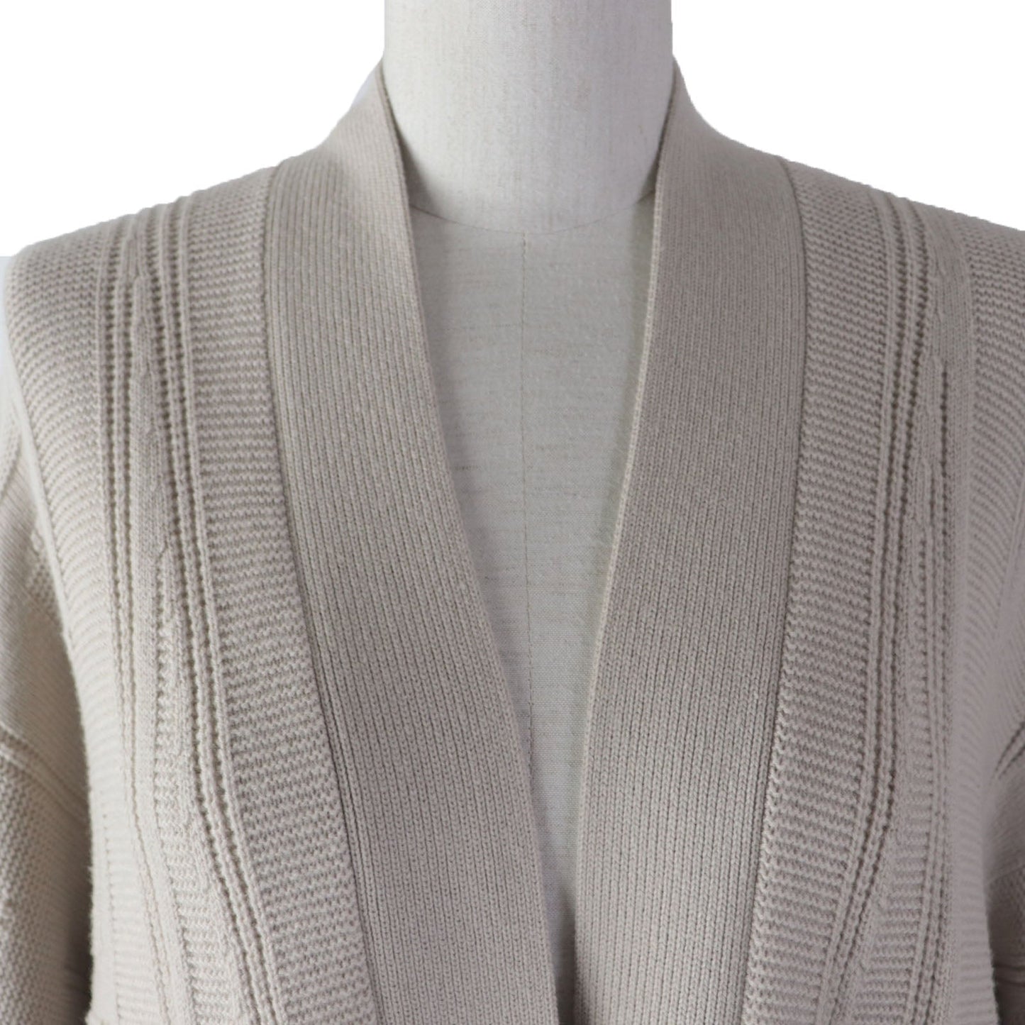 HERMES cardigan wool beige 34