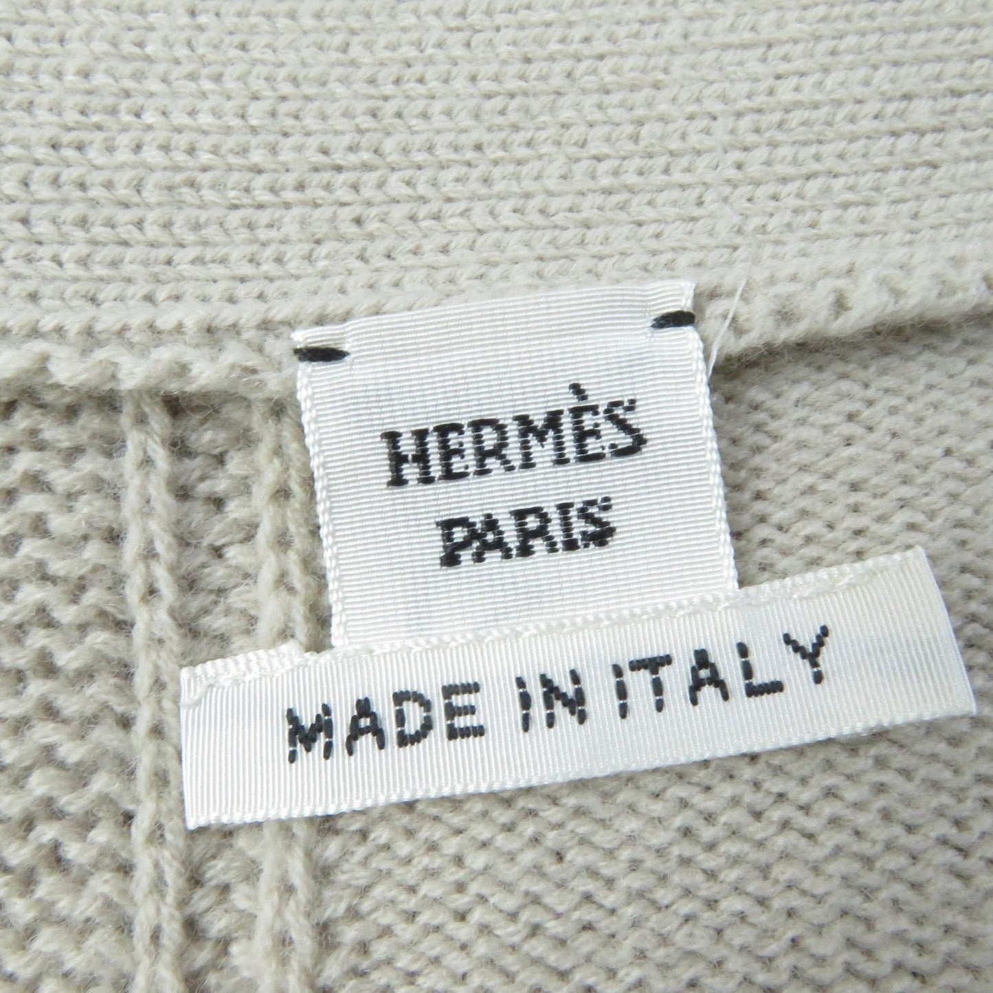 HERMES cardigan wool beige 34